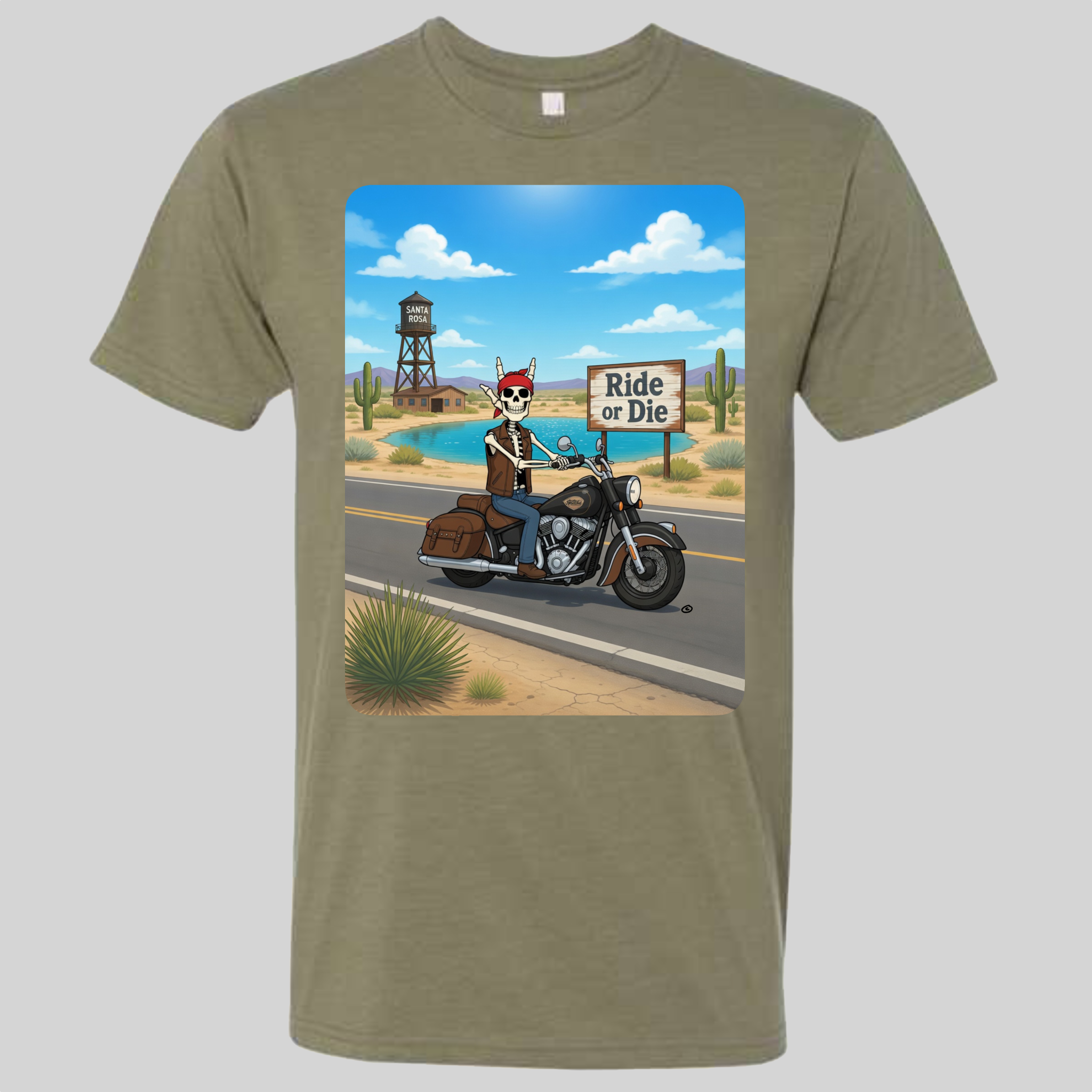 Skelly - On Route 66, The Blue Hole T-Shirt
