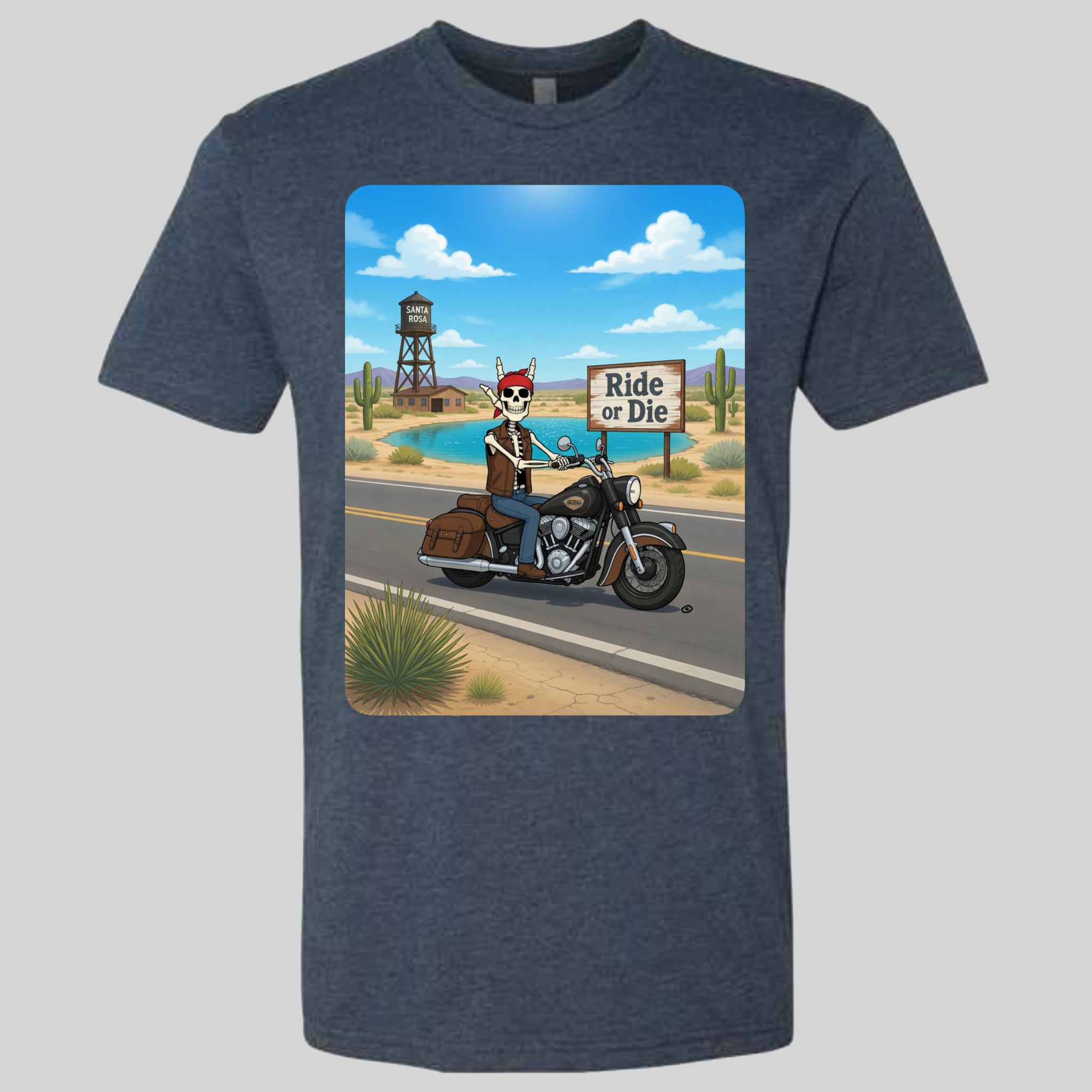 Skelly - On Route 66, The Blue Hole T-Shirt