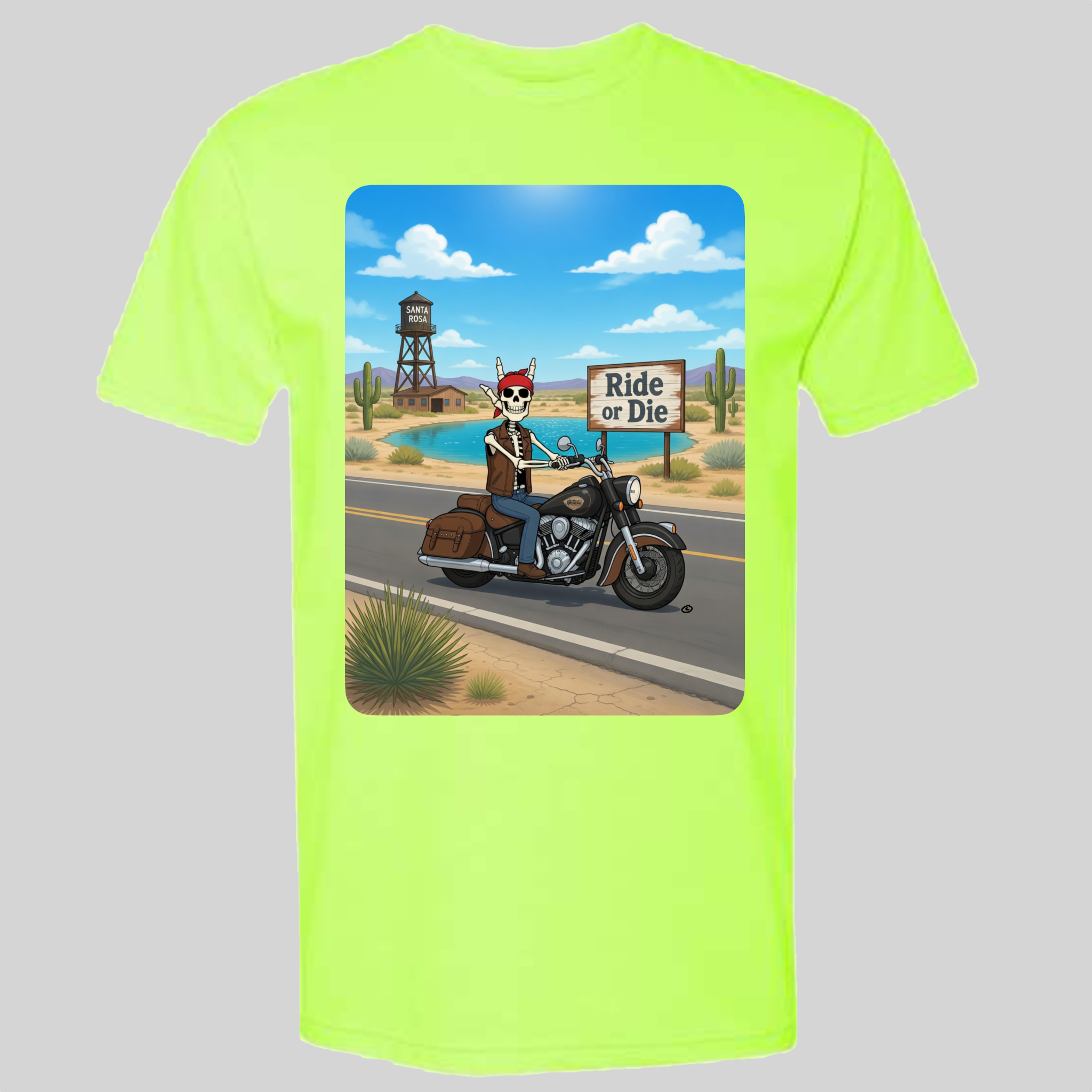 Skelly - On Route 66, The Blue Hole T-Shirt