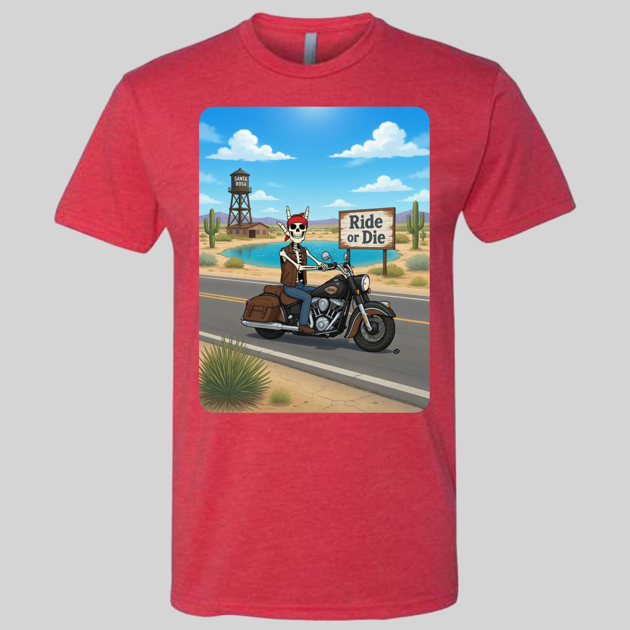 Skelly - On Route 66, The Blue Hole T-Shirt