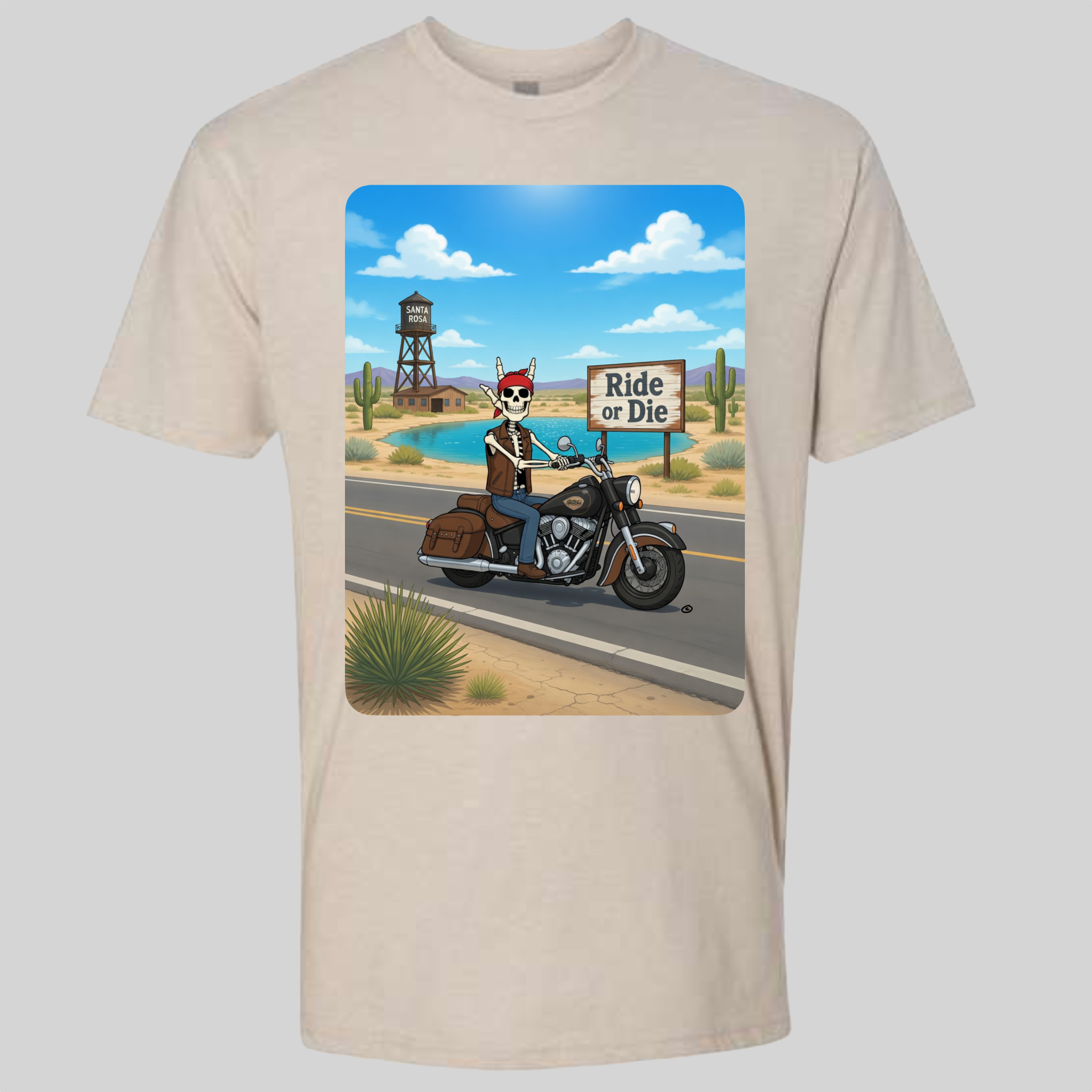 Skelly - On Route 66, The Blue Hole T-Shirt