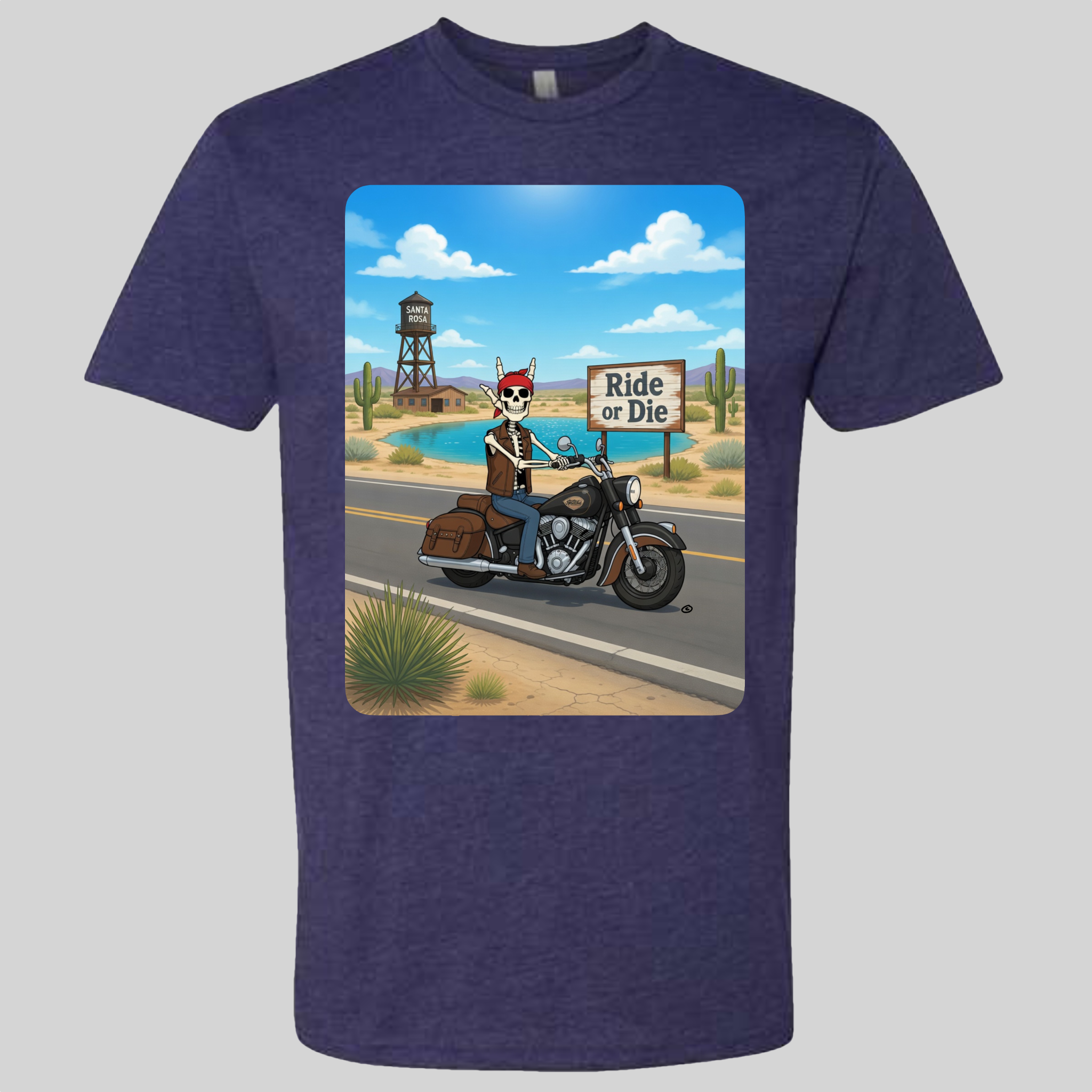 Skelly - On Route 66, The Blue Hole T-Shirt