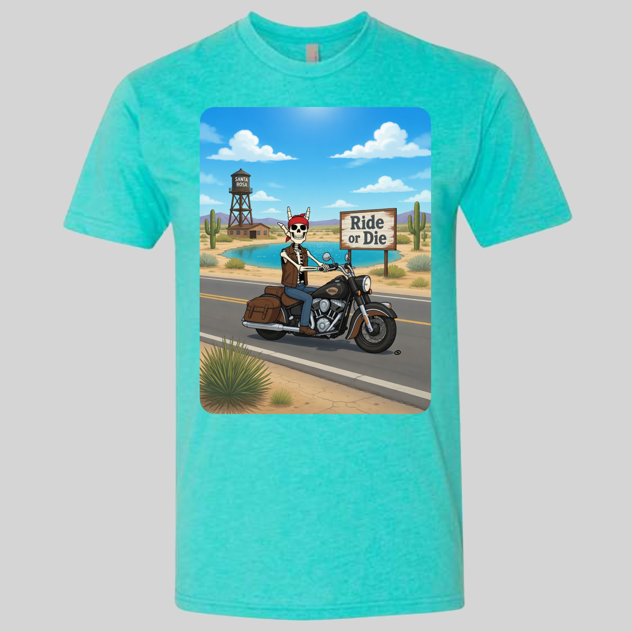 Skelly - On Route 66, The Blue Hole T-Shirt