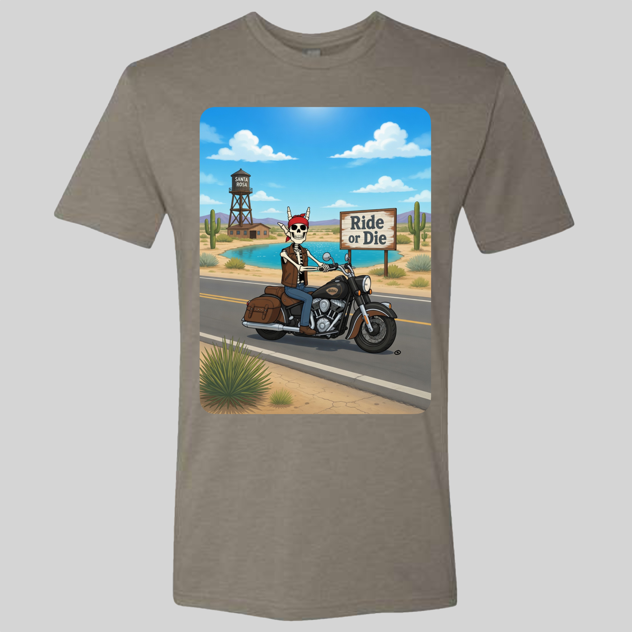 Skelly - On Route 66, The Blue Hole T-Shirt
