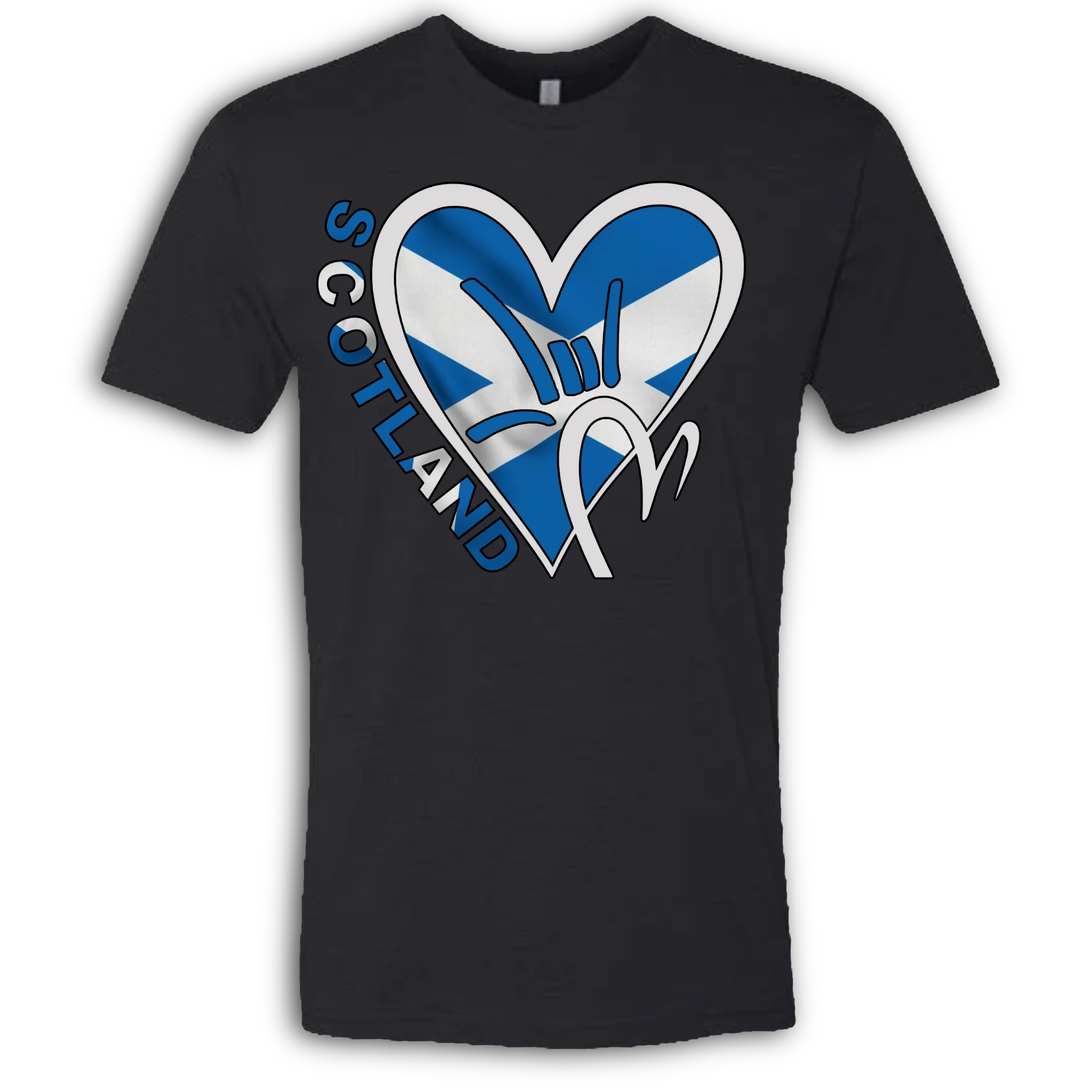 Scotland Flag ILY HEART T-Shirt