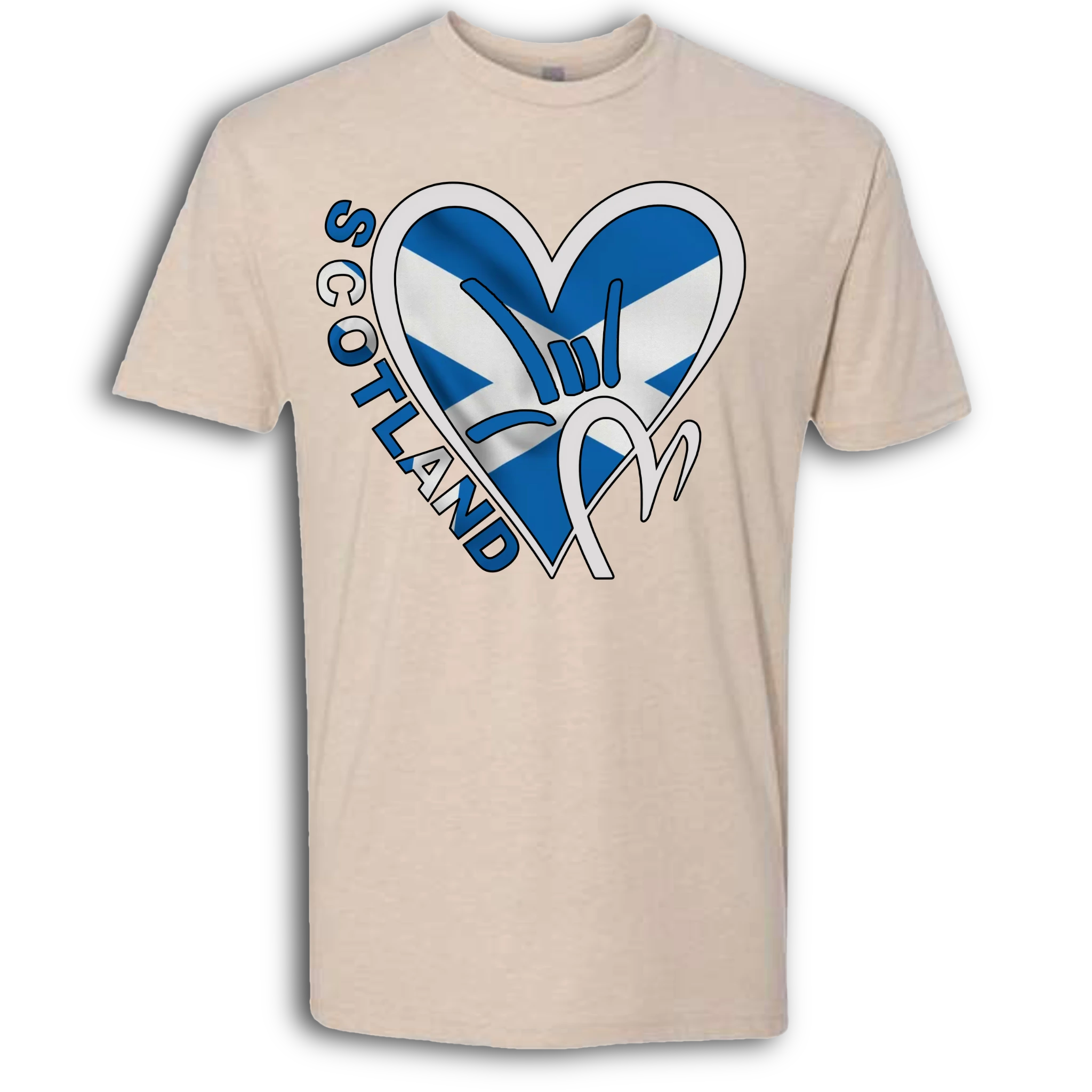 Scotland Flag ILY HEART T-Shirt
