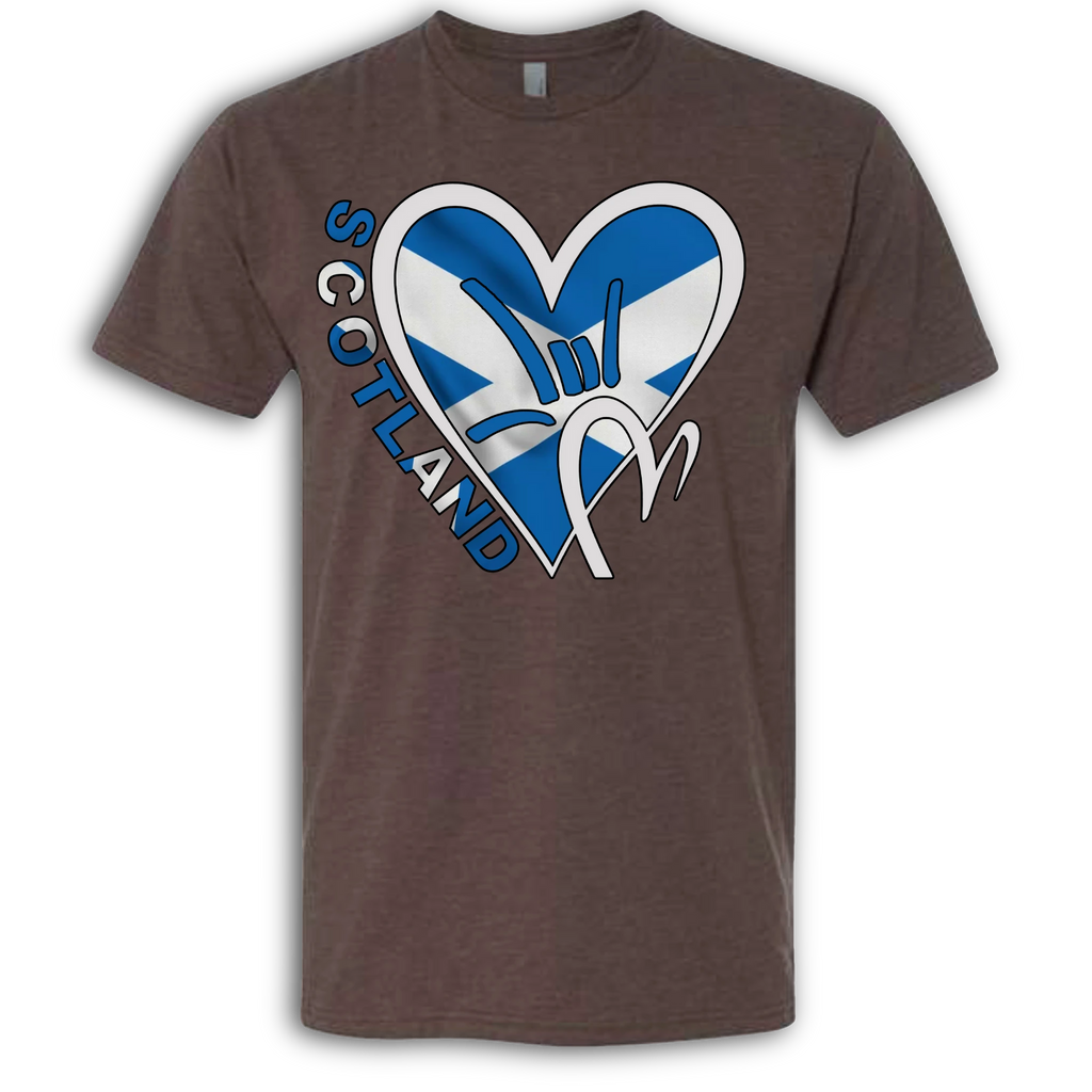 Scotland Flag ILY HEART T-Shirt