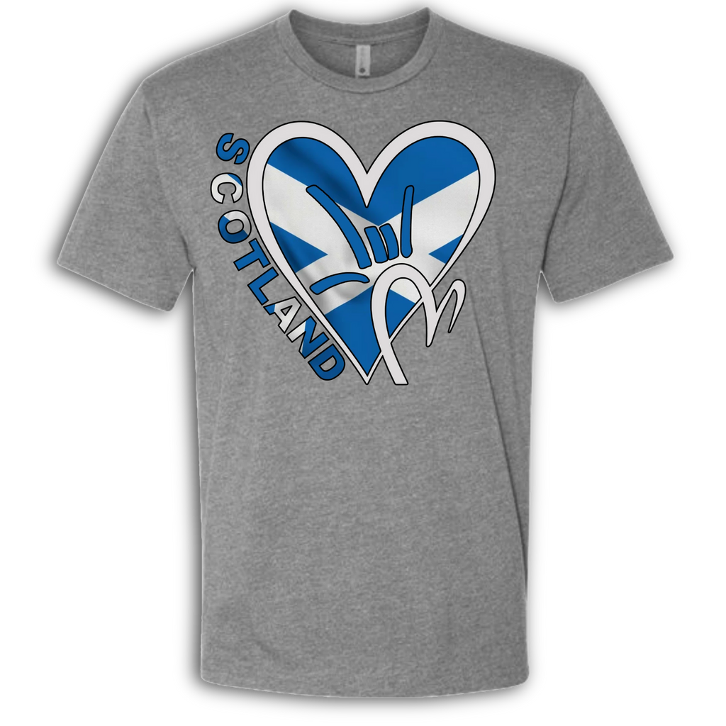 Scotland Flag ILY HEART T-Shirt