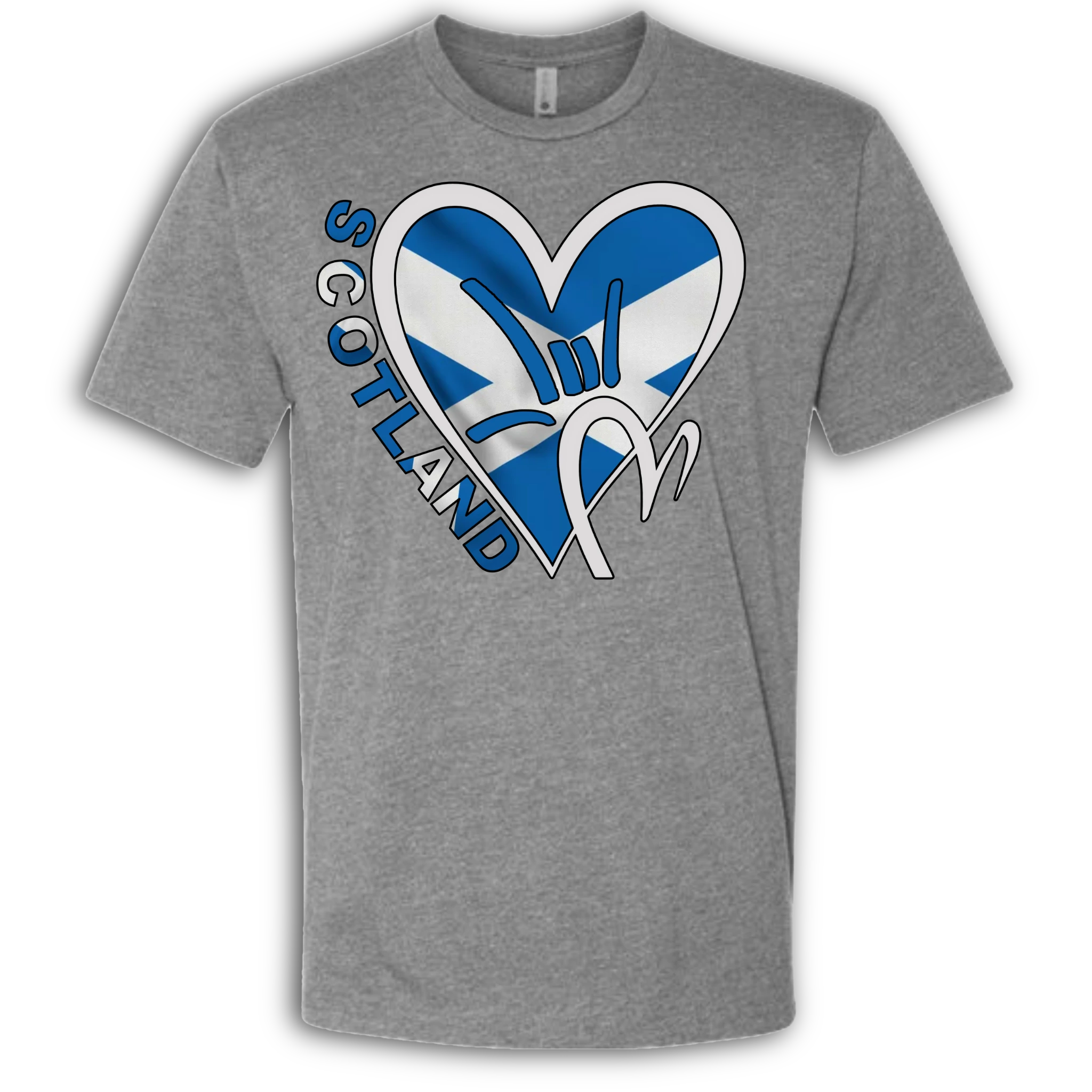 Scotland Flag ILY HEART T-Shirt