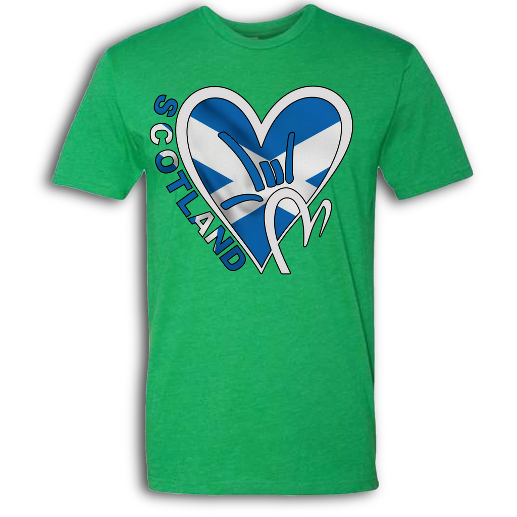 Scotland Flag ILY HEART T-Shirt