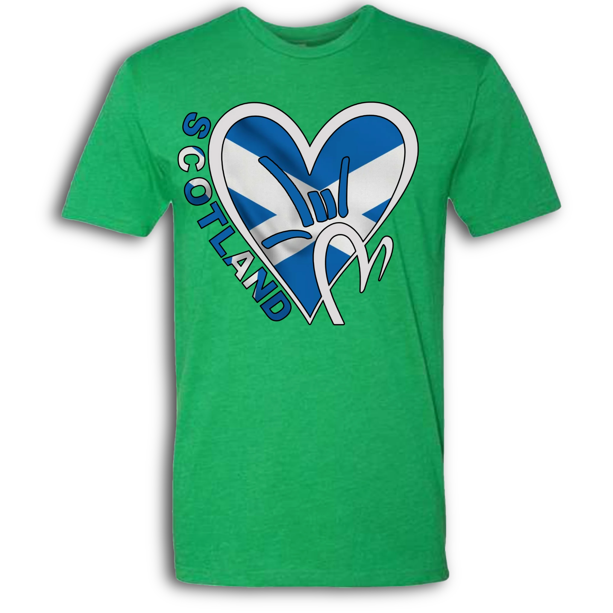 Scotland Flag ILY HEART T-Shirt