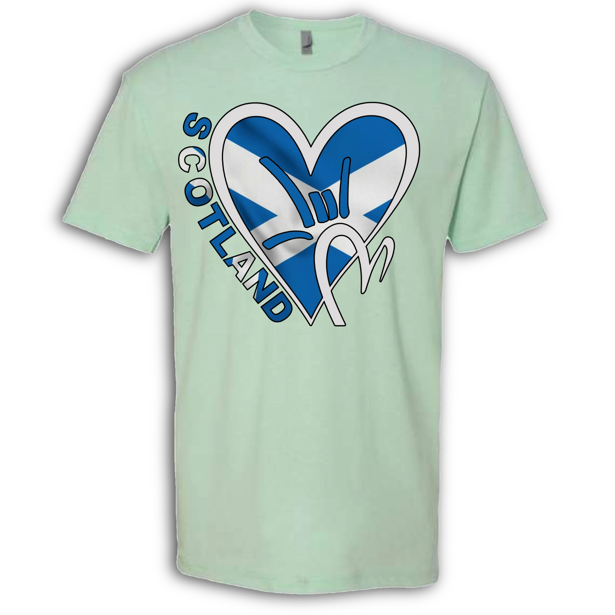Scotland Flag ILY HEART T-Shirt