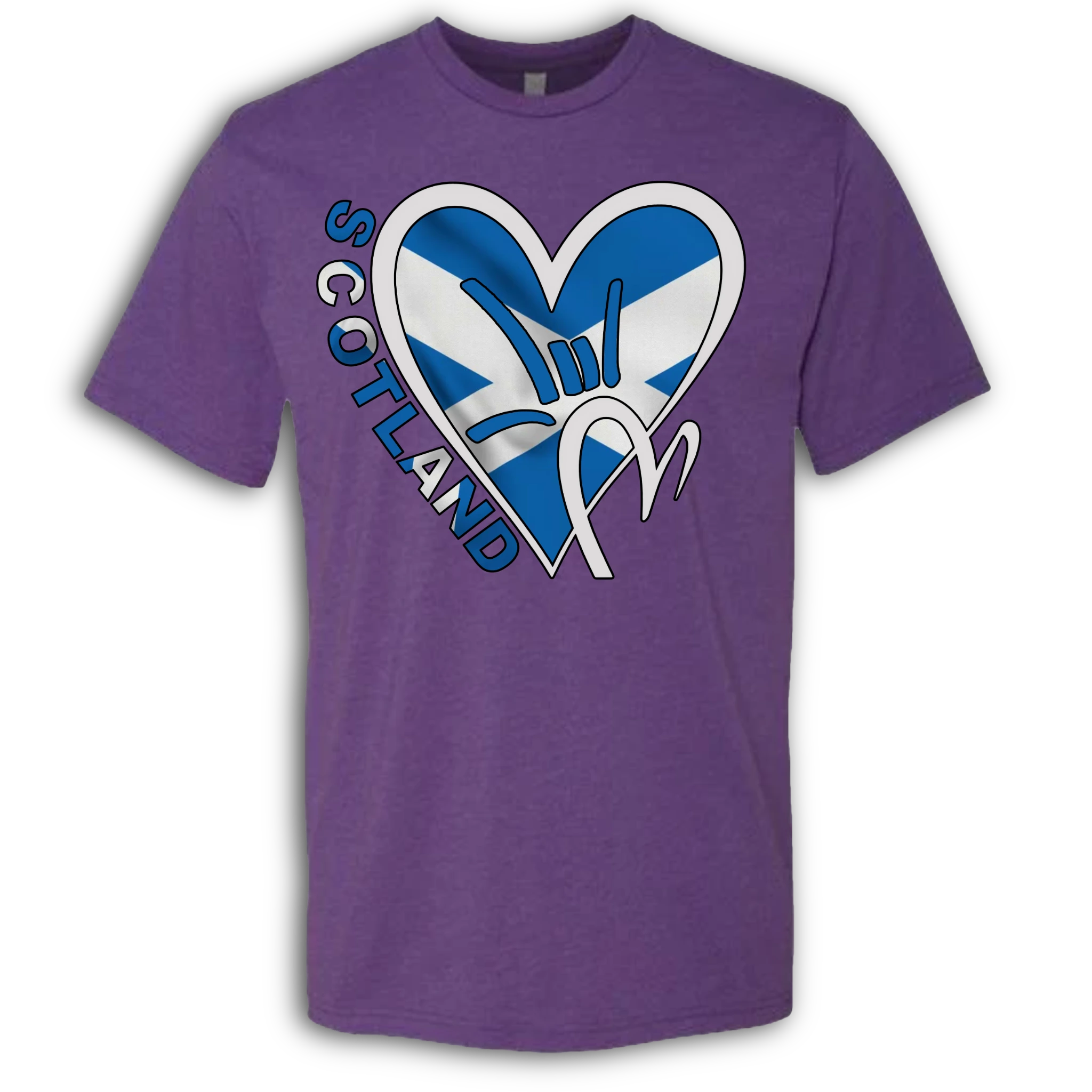 Scotland Flag ILY HEART T-Shirt