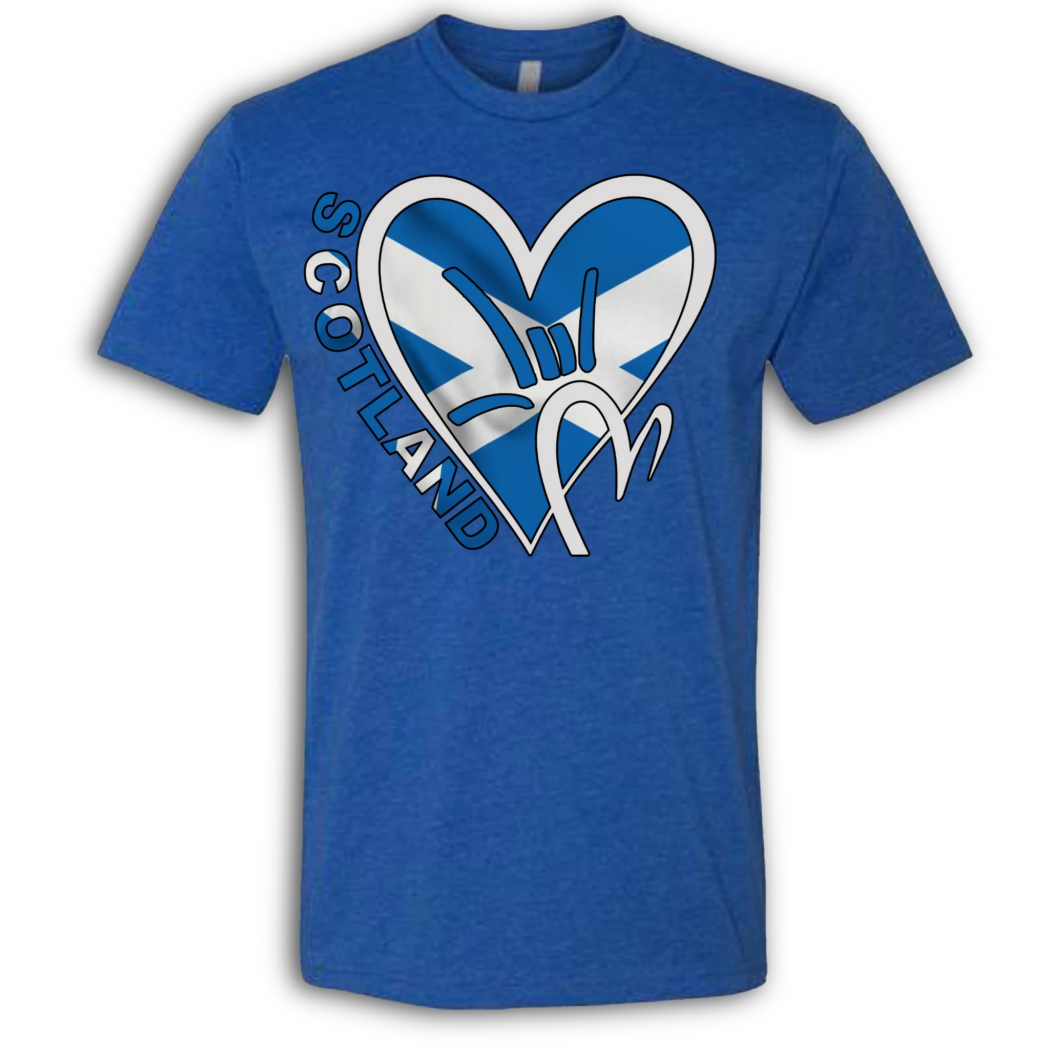 Scotland Flag ILY HEART T-Shirt