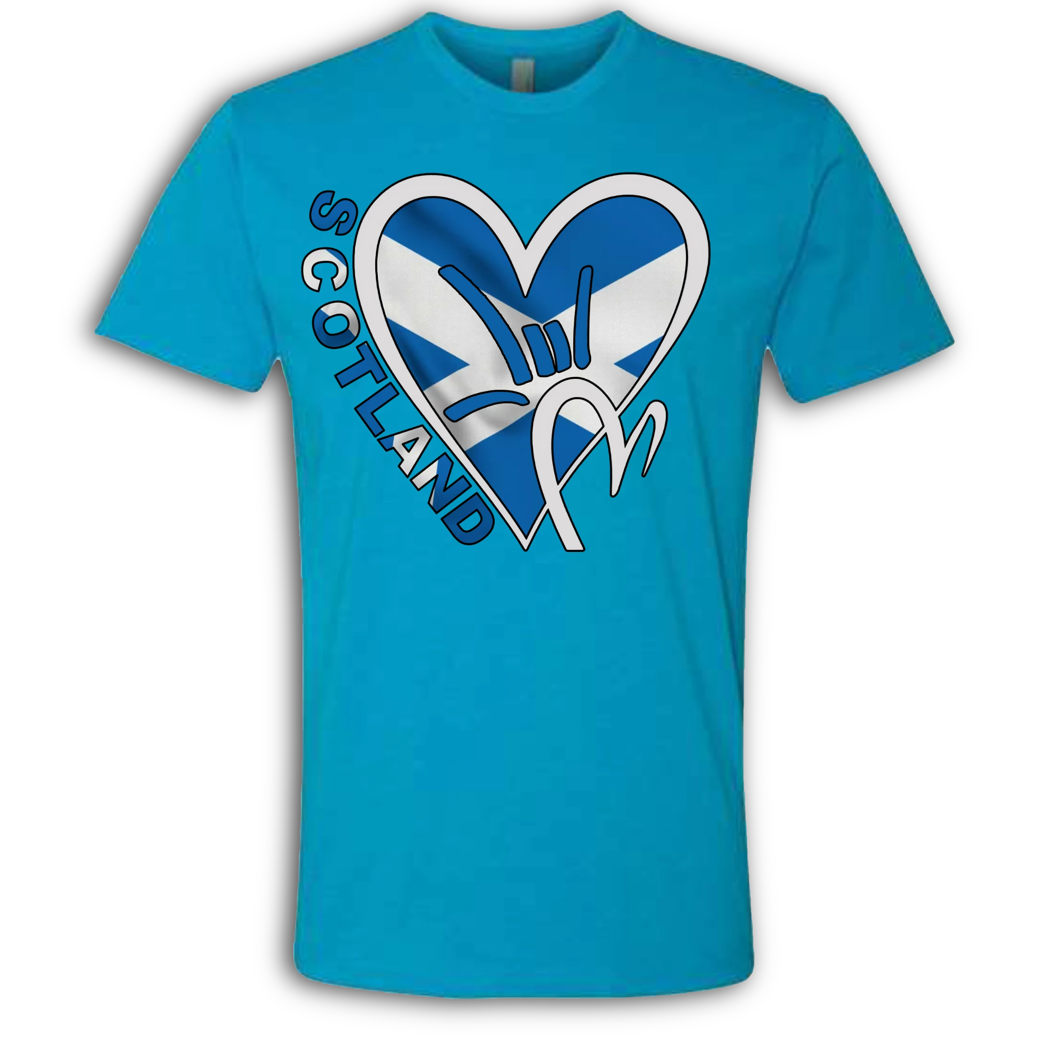 Scotland Flag ILY HEART T-Shirt