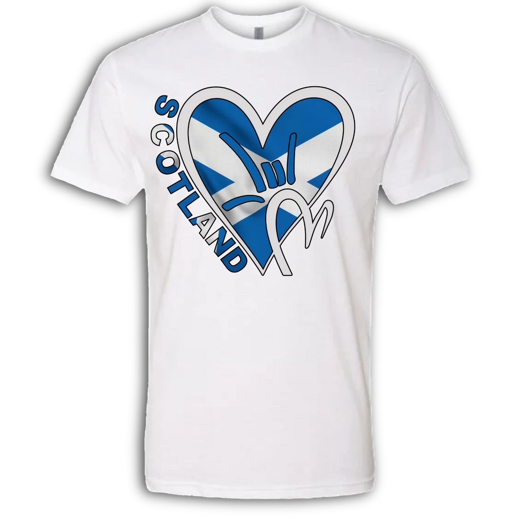 Scotland Flag ILY HEART T-Shirt