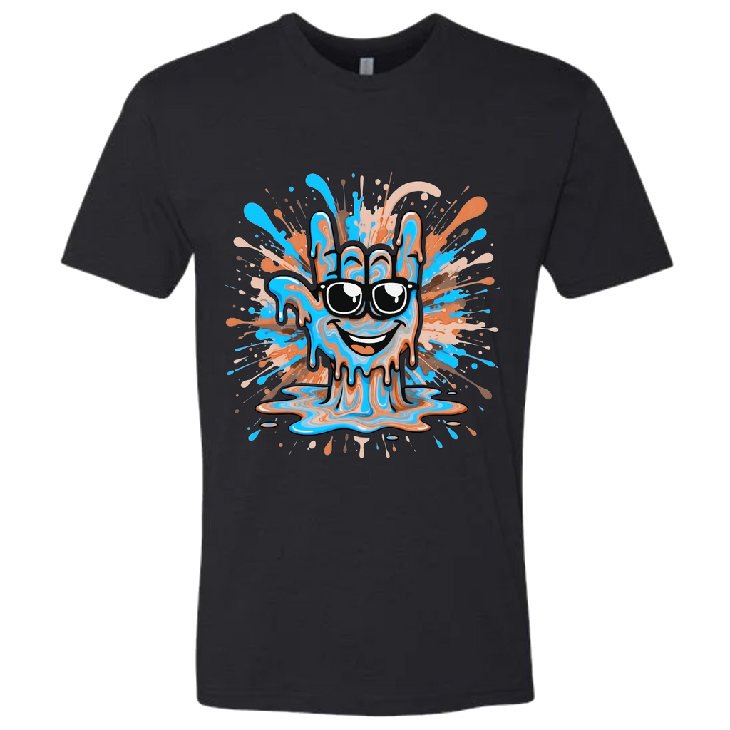 ASL Splash Face Brown T-Shirt