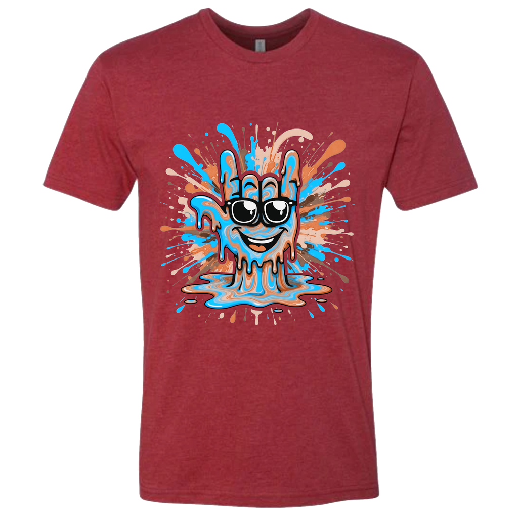 ASL Splash Face Brown T-Shirt