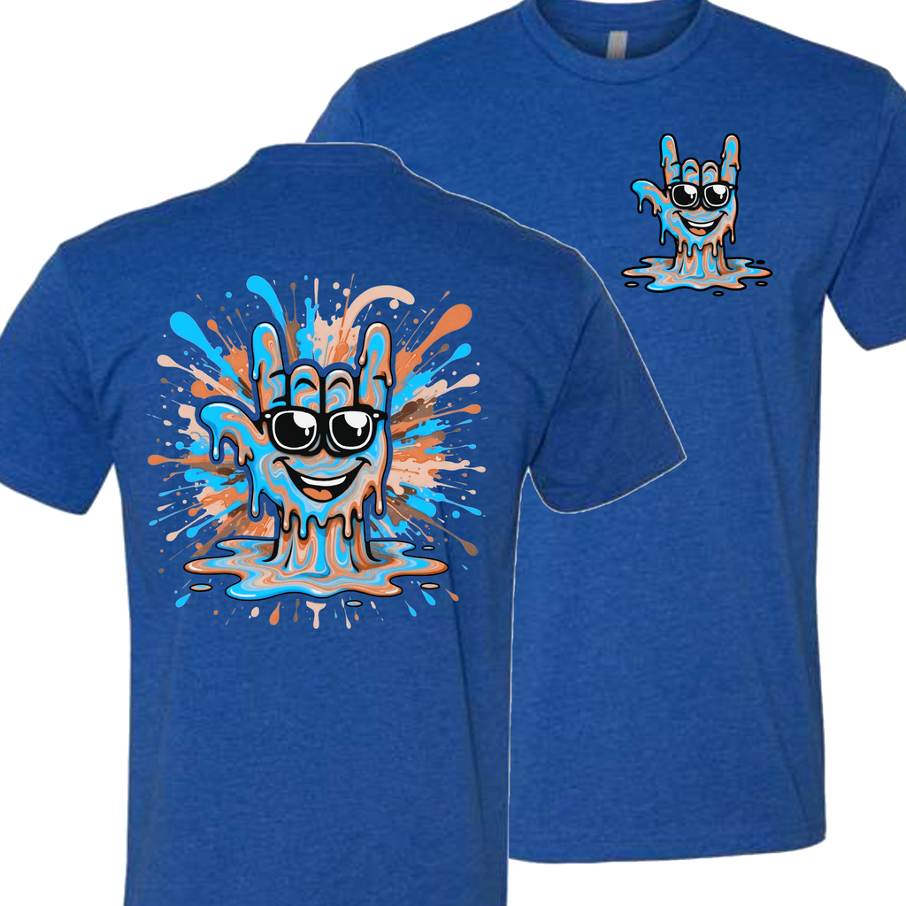 ASL Splash Face Brown T-Shirt