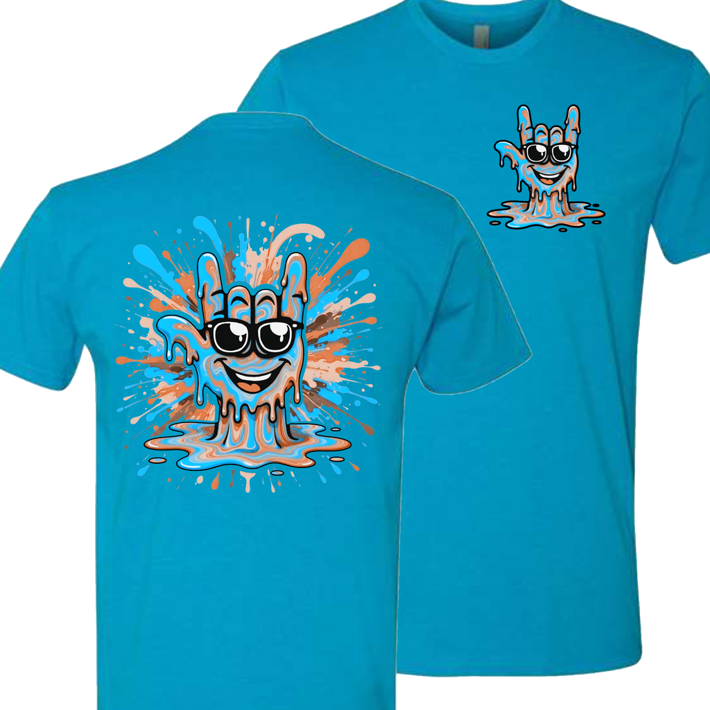ASL Splash Face Brown T-Shirt