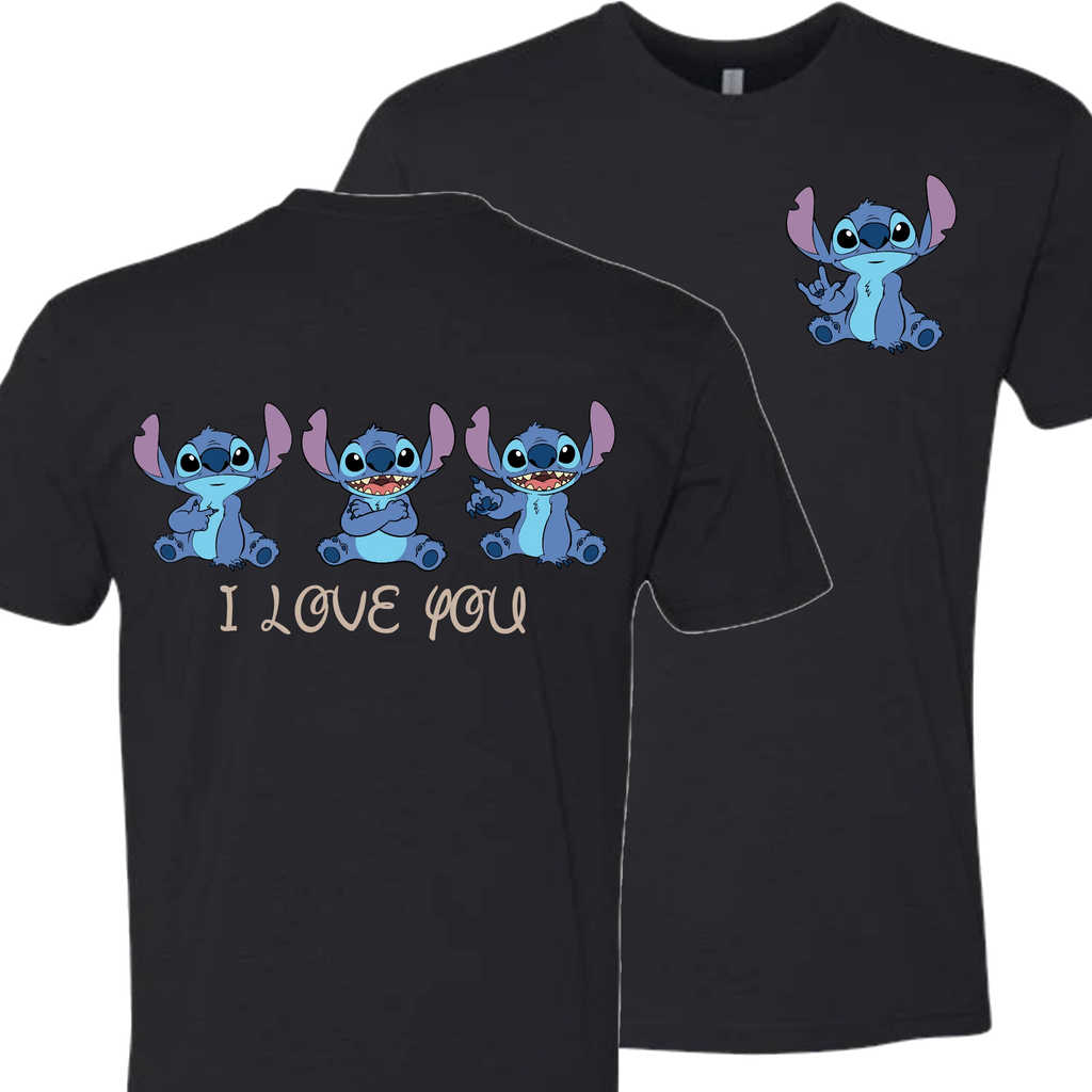 Stitch ILY I Love You Crew Shirt