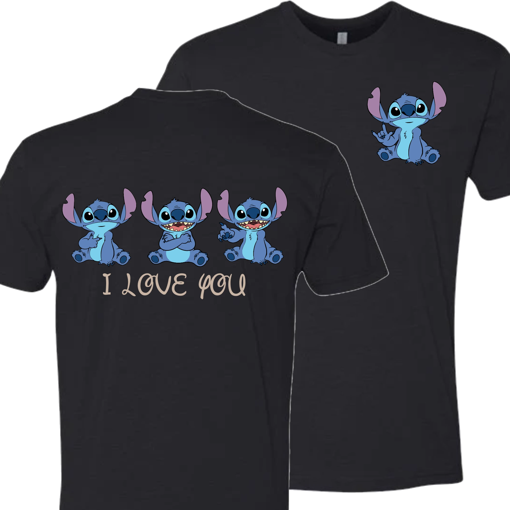 Stitch ILY I Love You Crew Shirt