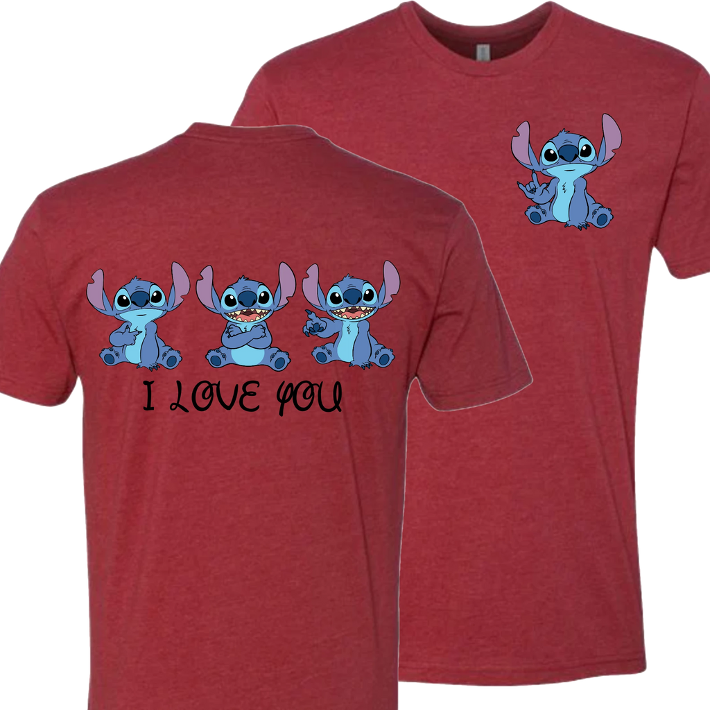 Stitch ILY I Love You Crew Shirt