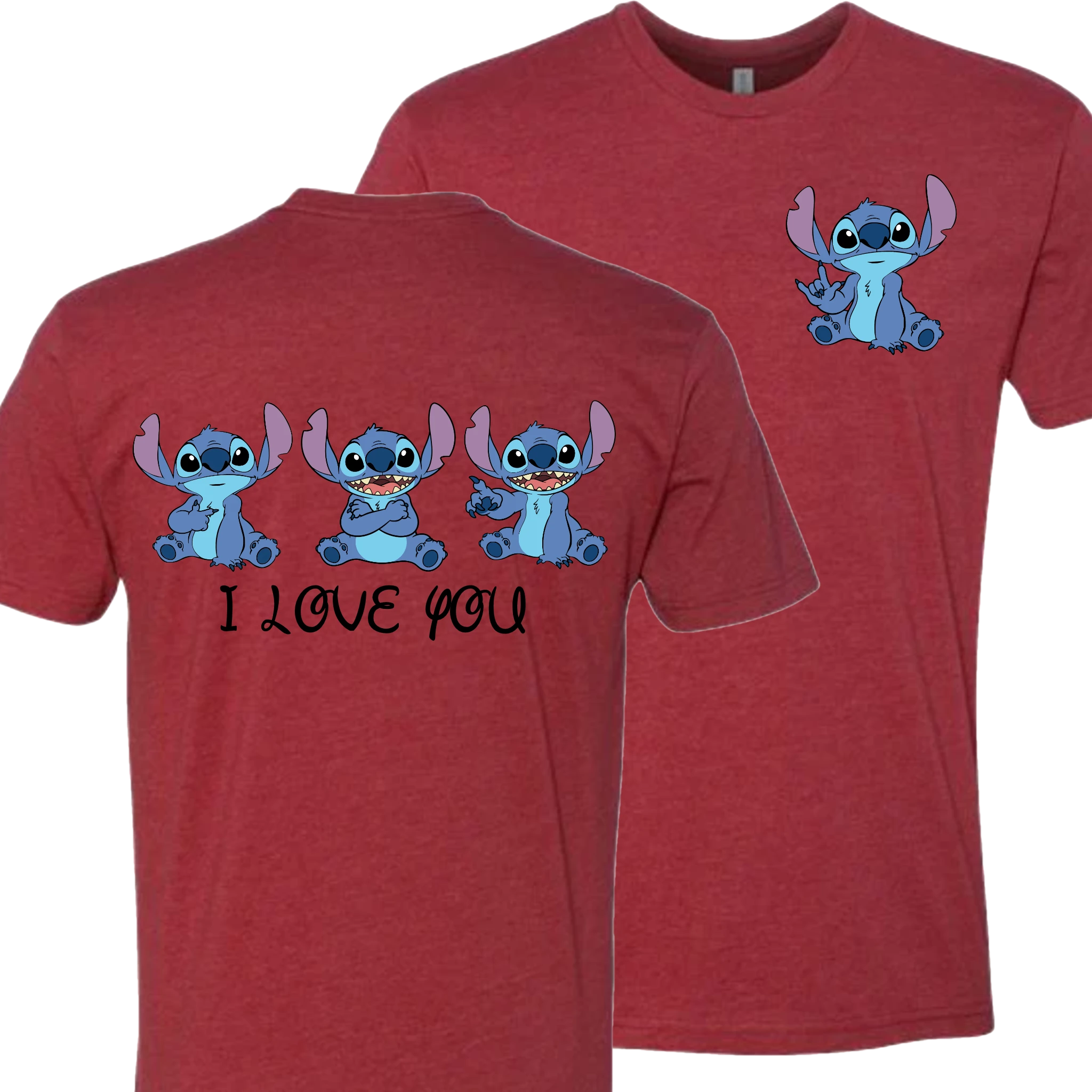 Stitch ILY I Love You Crew Shirt