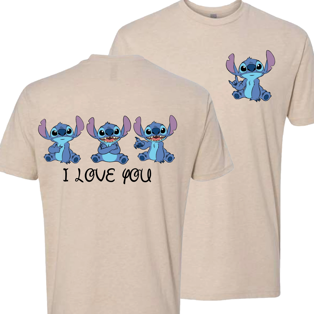 Stitch ILY I Love You Crew Shirt