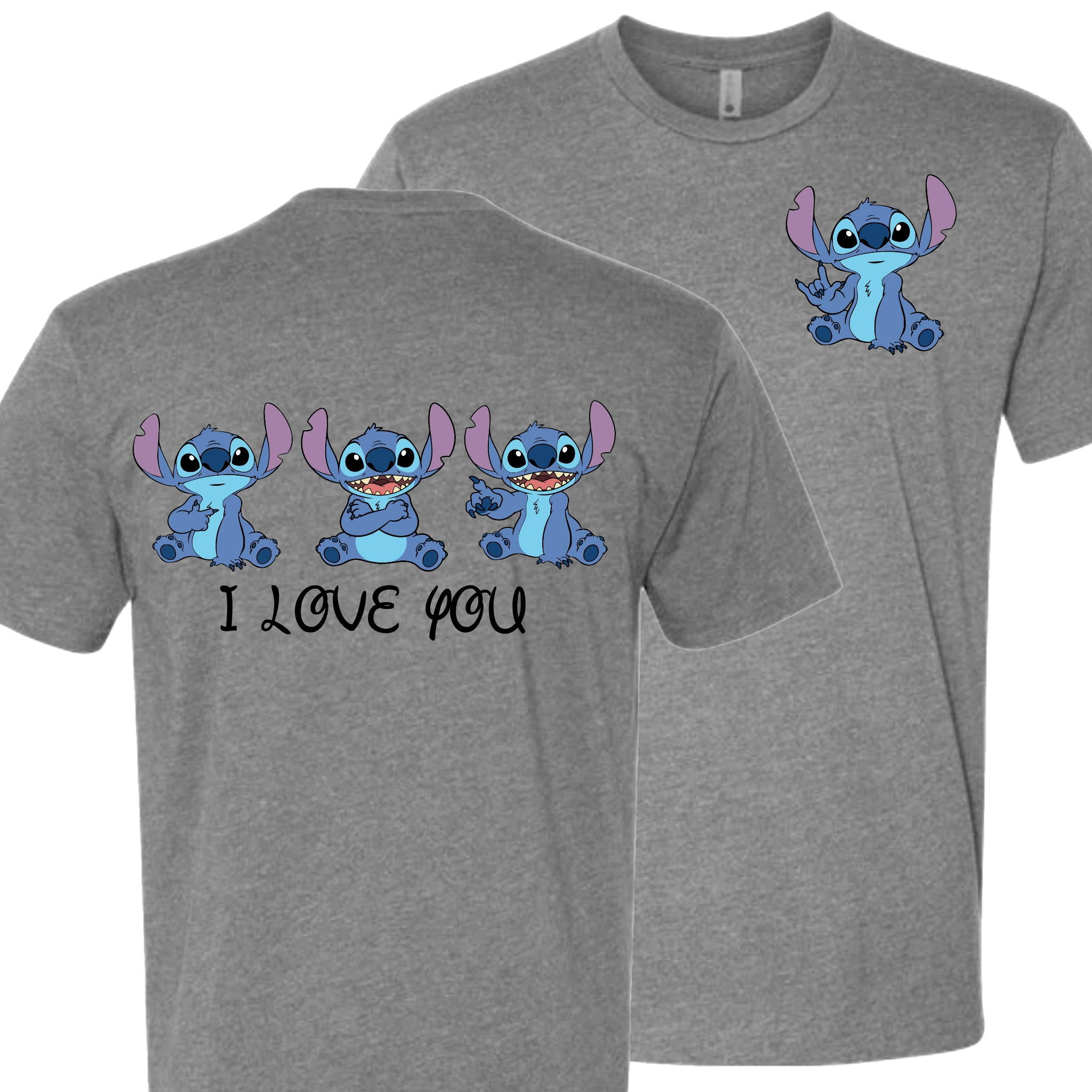 Stitch ILY I Love You Crew Shirt