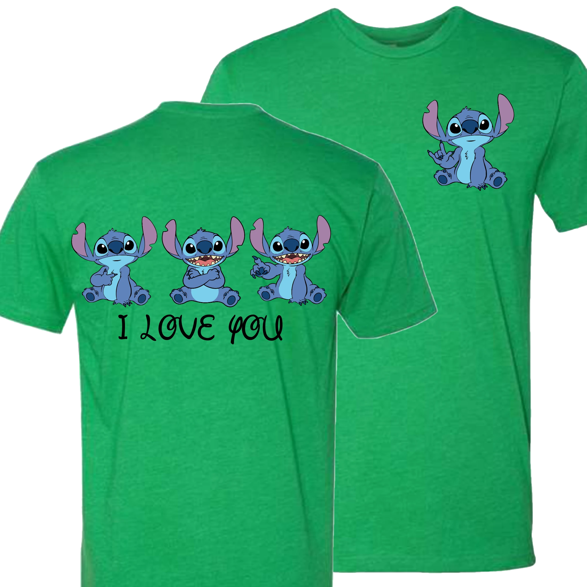 Stitch ILY I Love You Crew Shirt