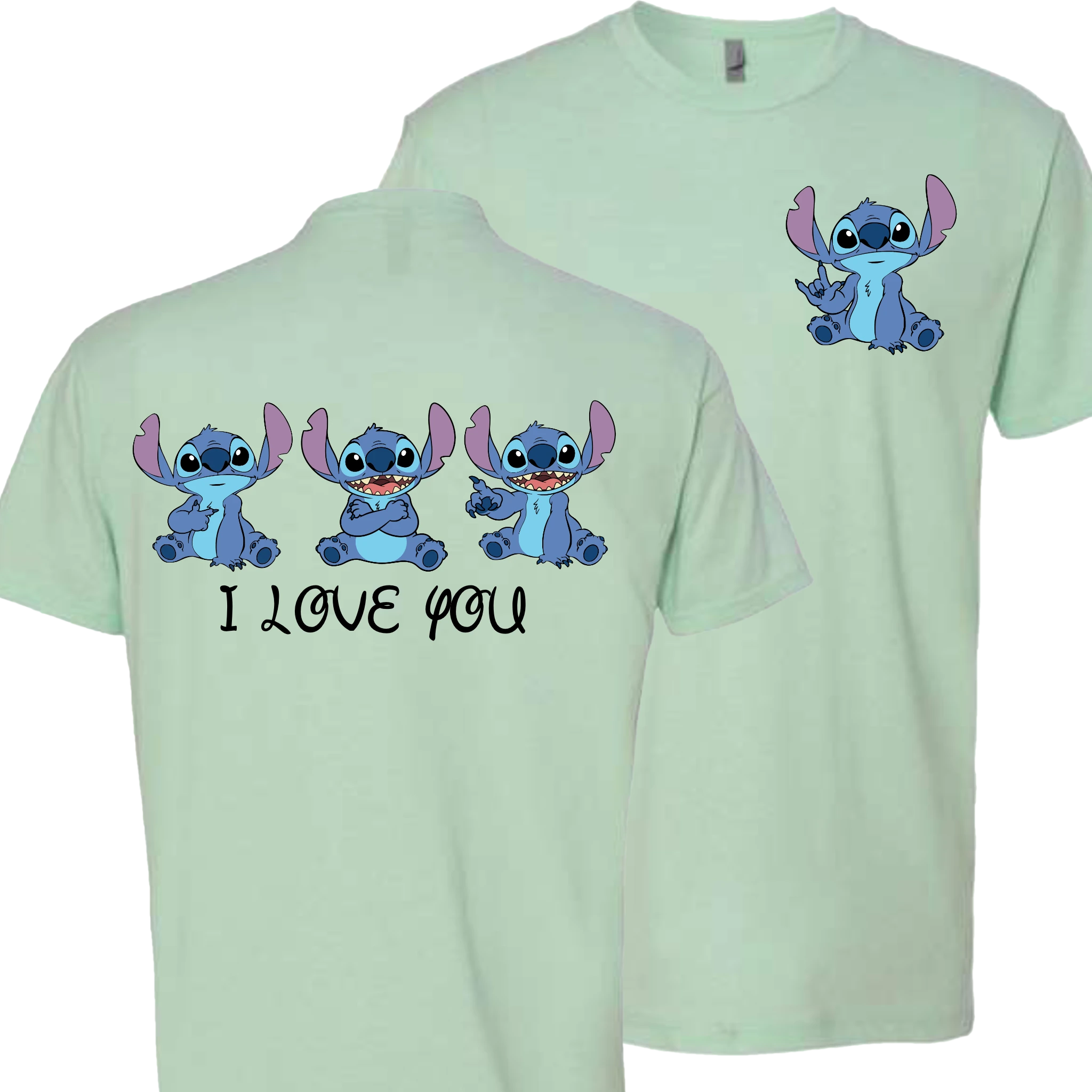 Stitch ILY I Love You Crew Shirt