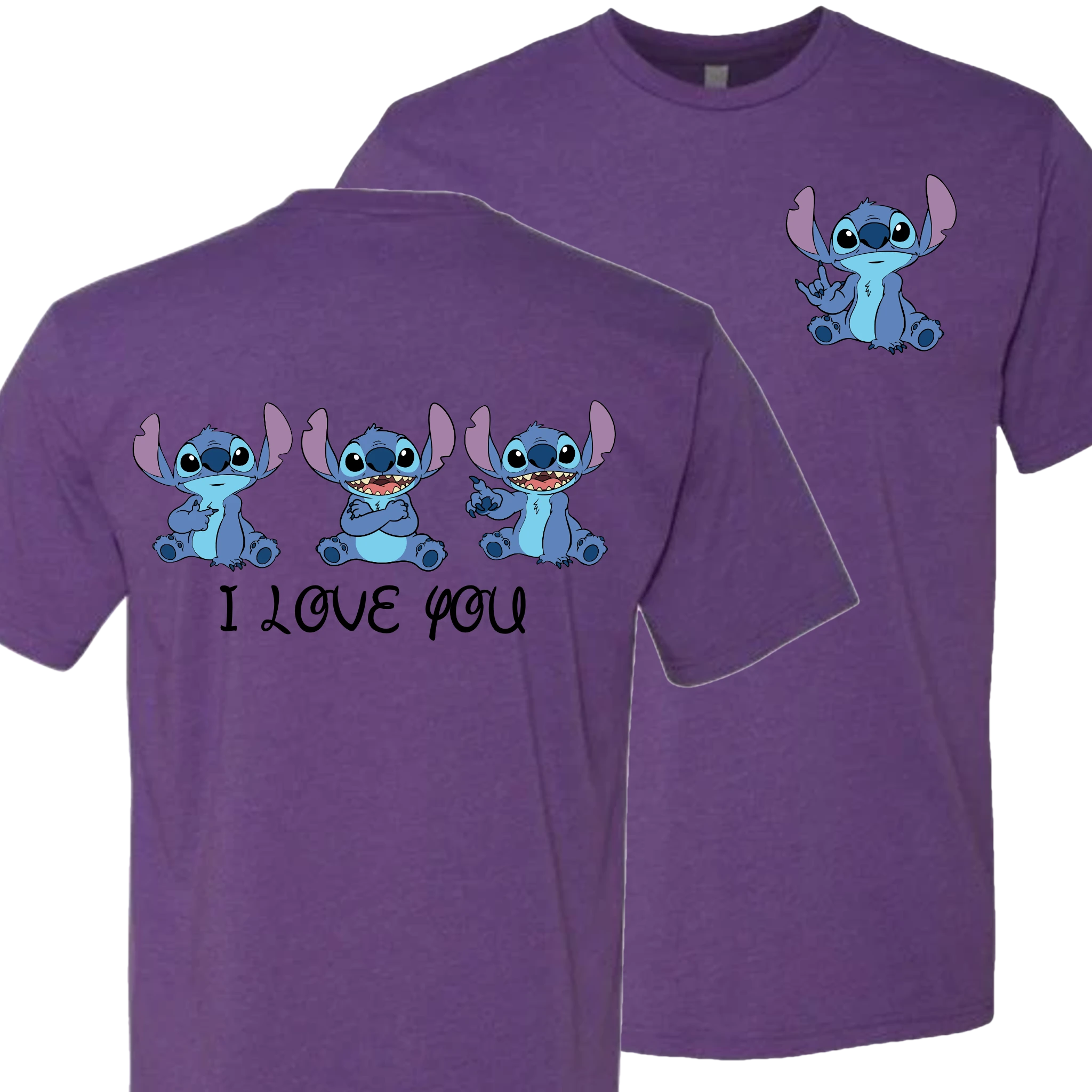 Stitch ILY I Love You Crew Shirt