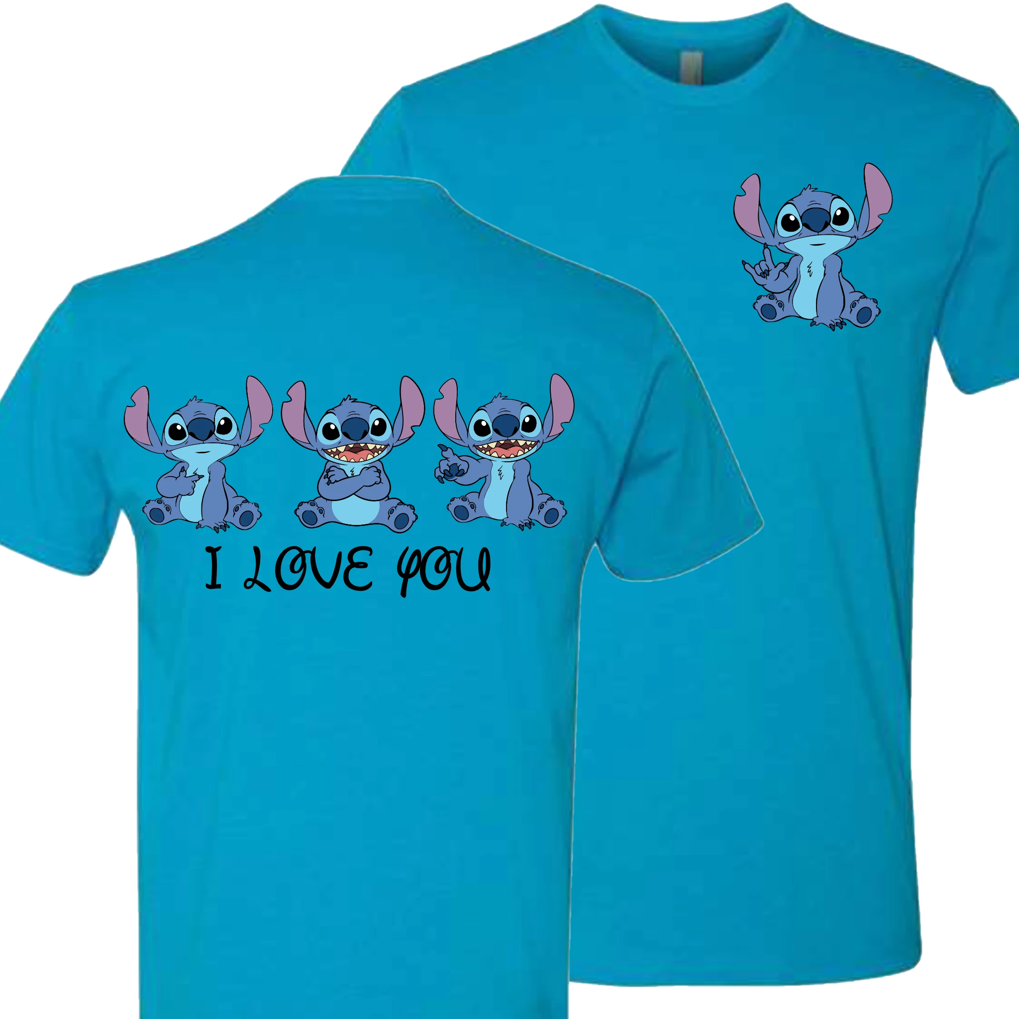 Stitch ILY I Love You Crew Shirt
