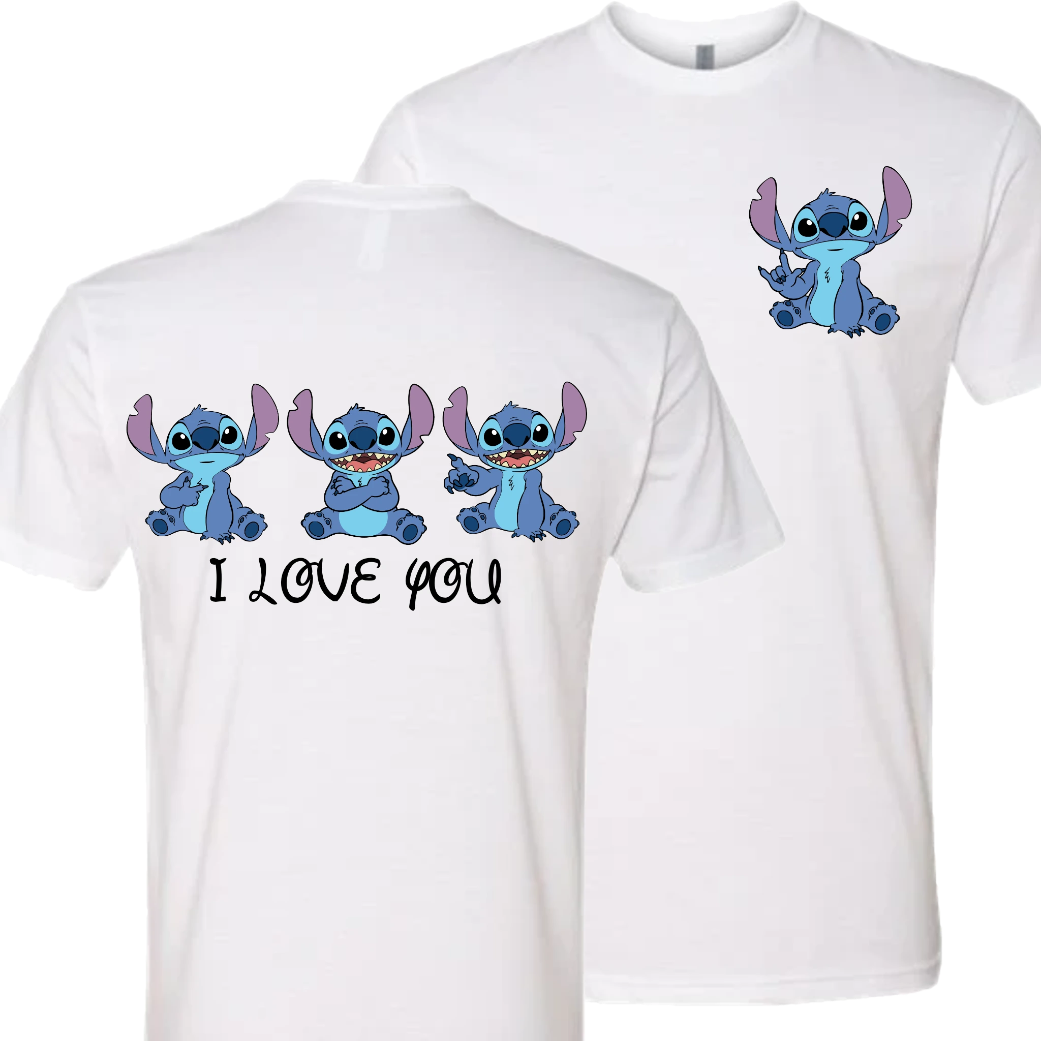 Stitch ILY I Love You Crew Shirt