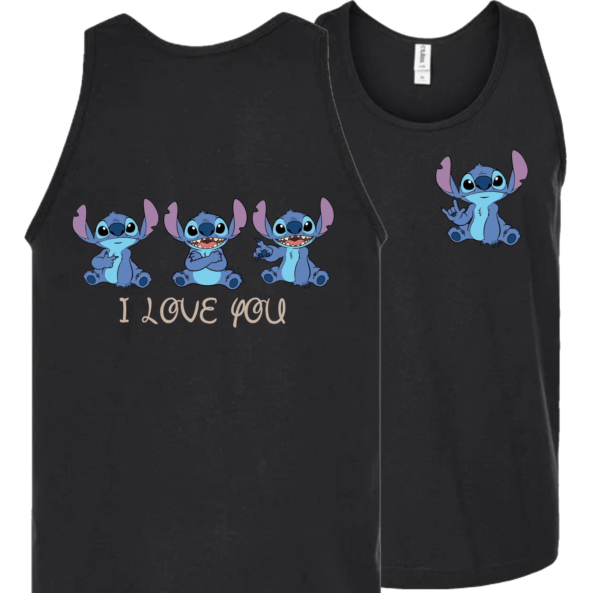 Stitch ILY I Love You Tank Top (MEN)
