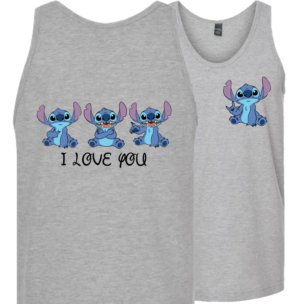 Stitch ILY I Love You Tank Top (MEN)