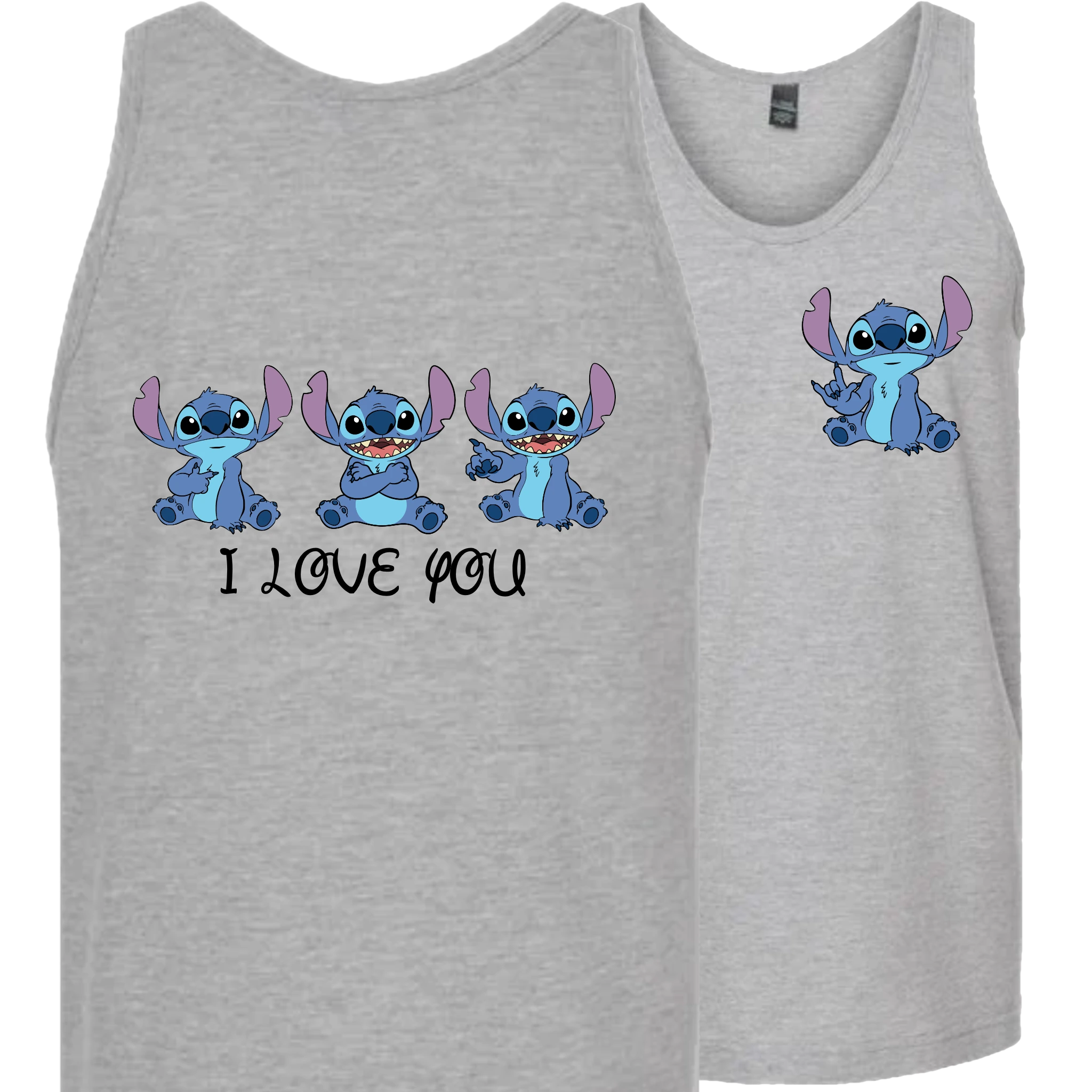 Stitch ILY I Love You Tank Top (MEN)