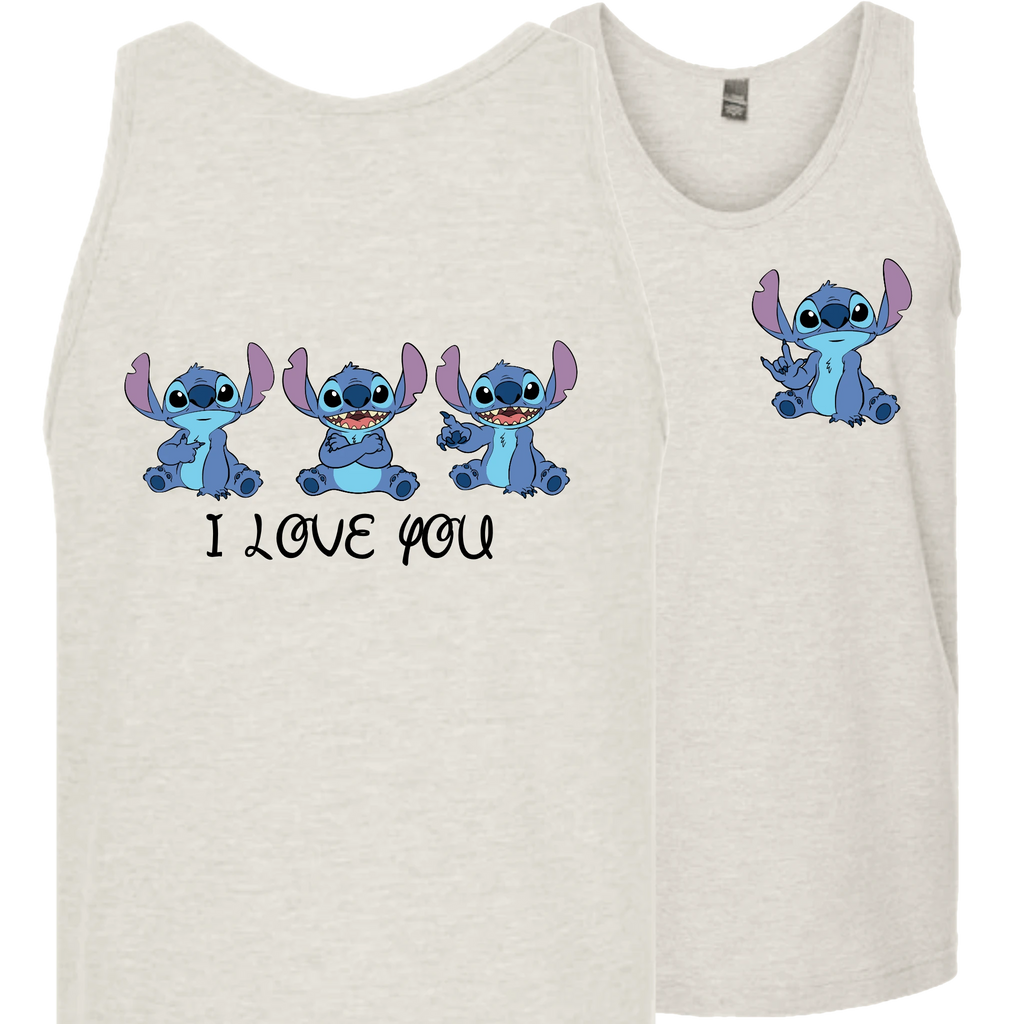 Stitch ILY I Love You Tank Top (MEN)