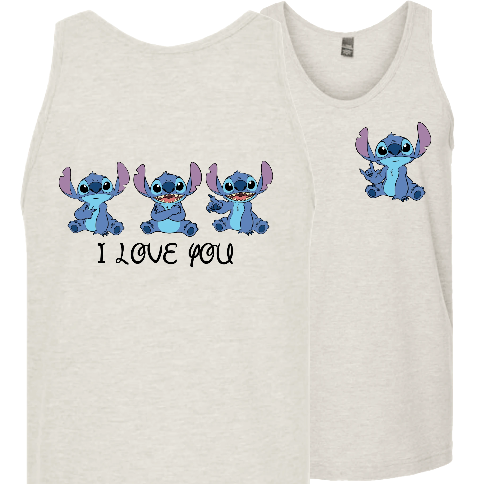 Stitch ILY I Love You Tank Top (MEN)