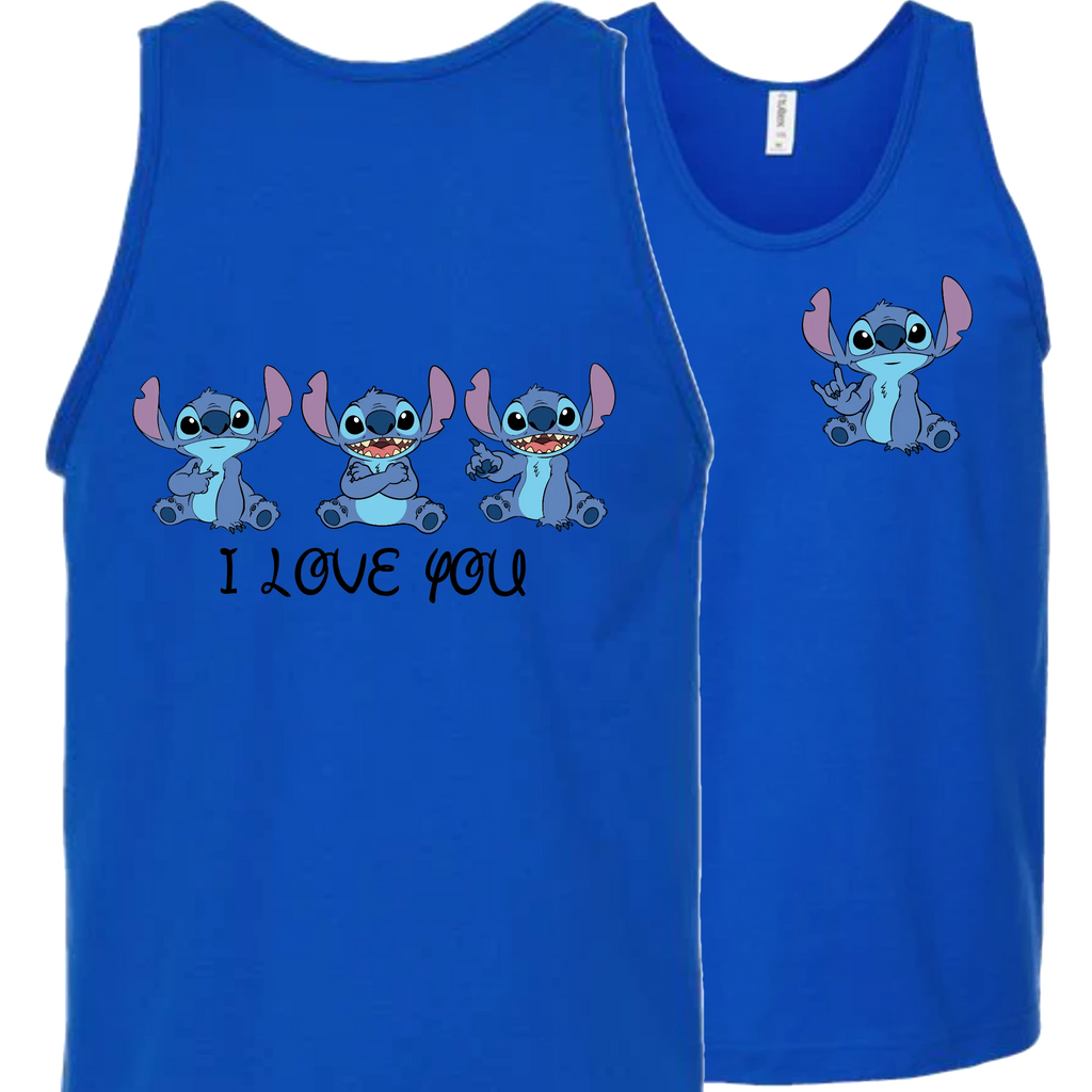 Stitch ILY I Love You Tank Top (MEN)