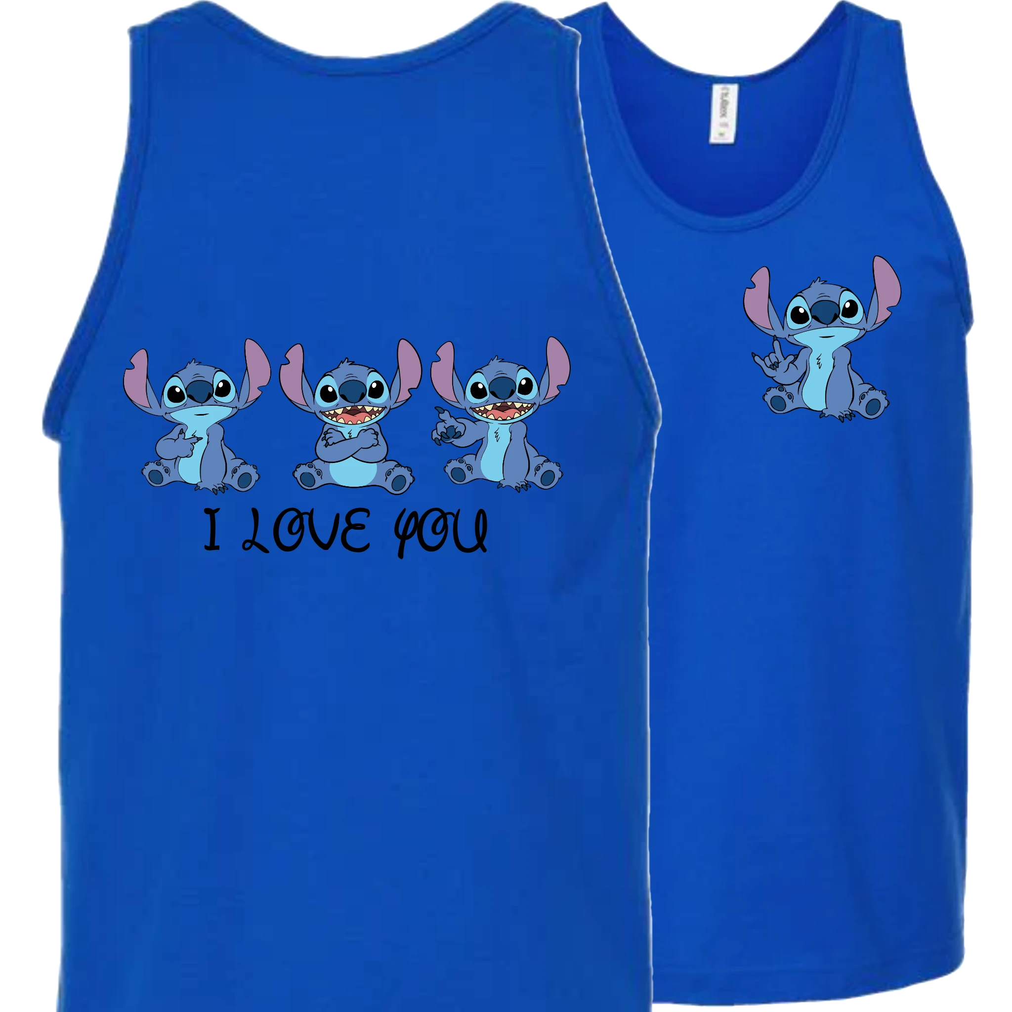 Stitch ILY I Love You Tank Top (MEN)