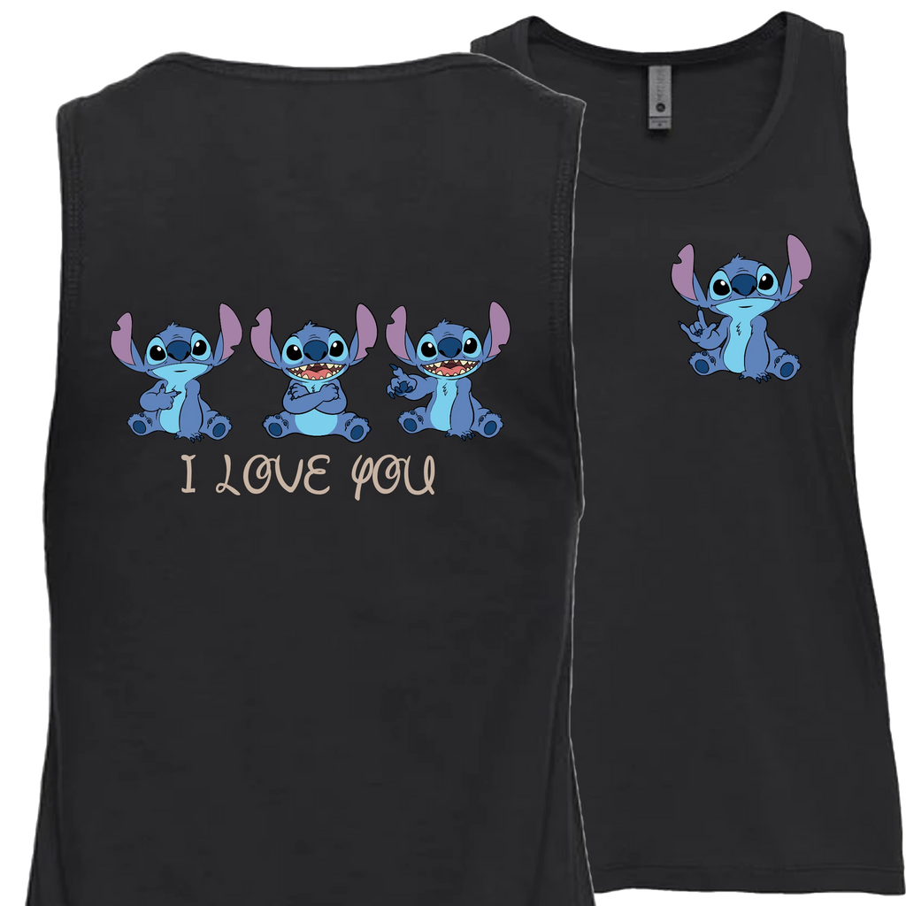 Stitch ILY I Love You Tank Top (WOMEN)