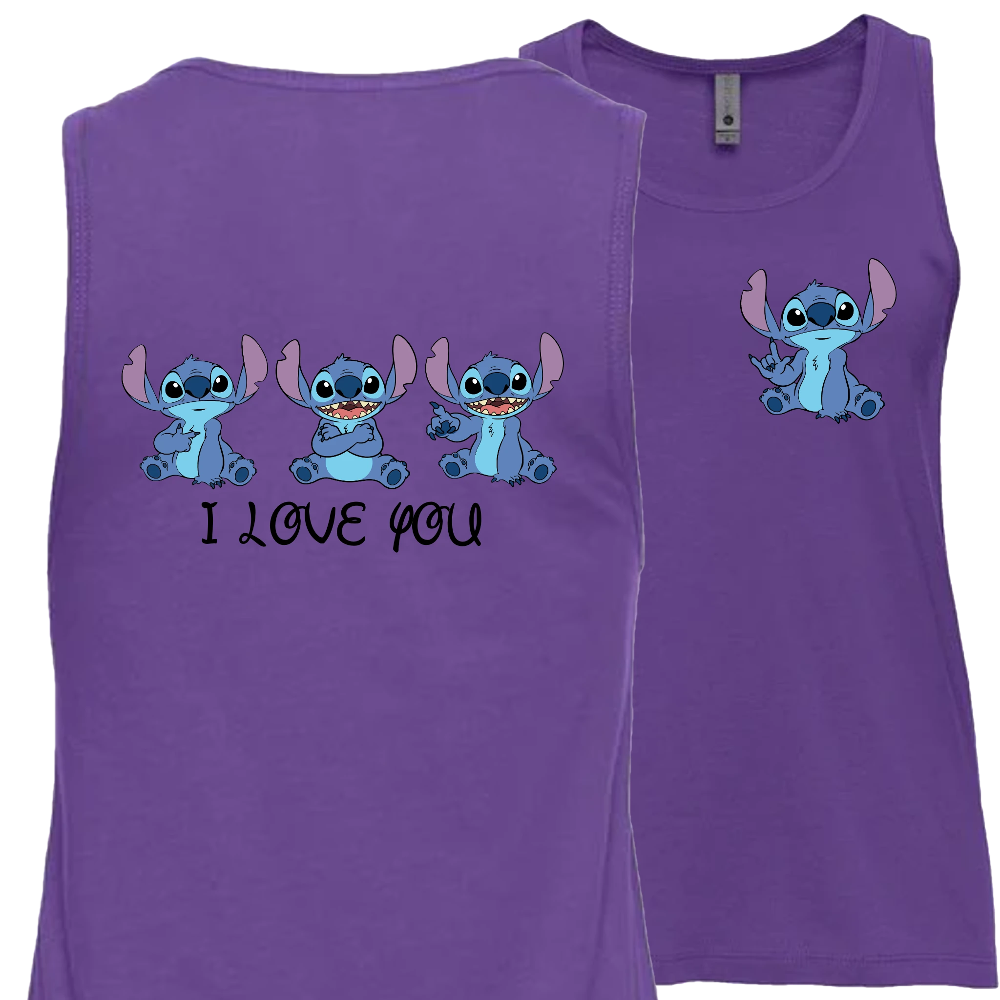 Stitch ILY I Love You Tank Top (WOMEN)