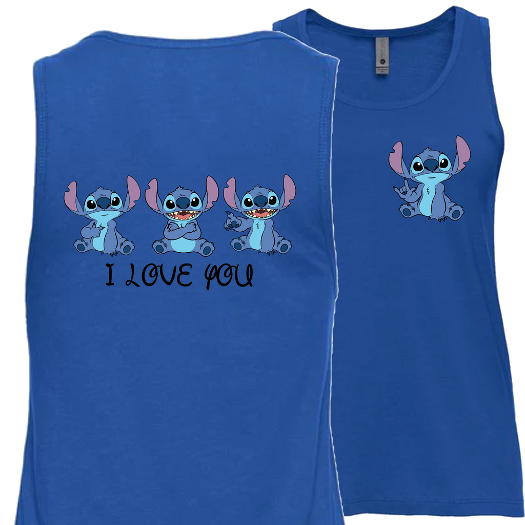 Stitch ILY I Love You Tank Top (WOMEN)