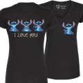 Stitch ILY I Love You V-Neck Shirt (WOMEN)