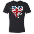 UK Flag ILY HEART T-Shirt