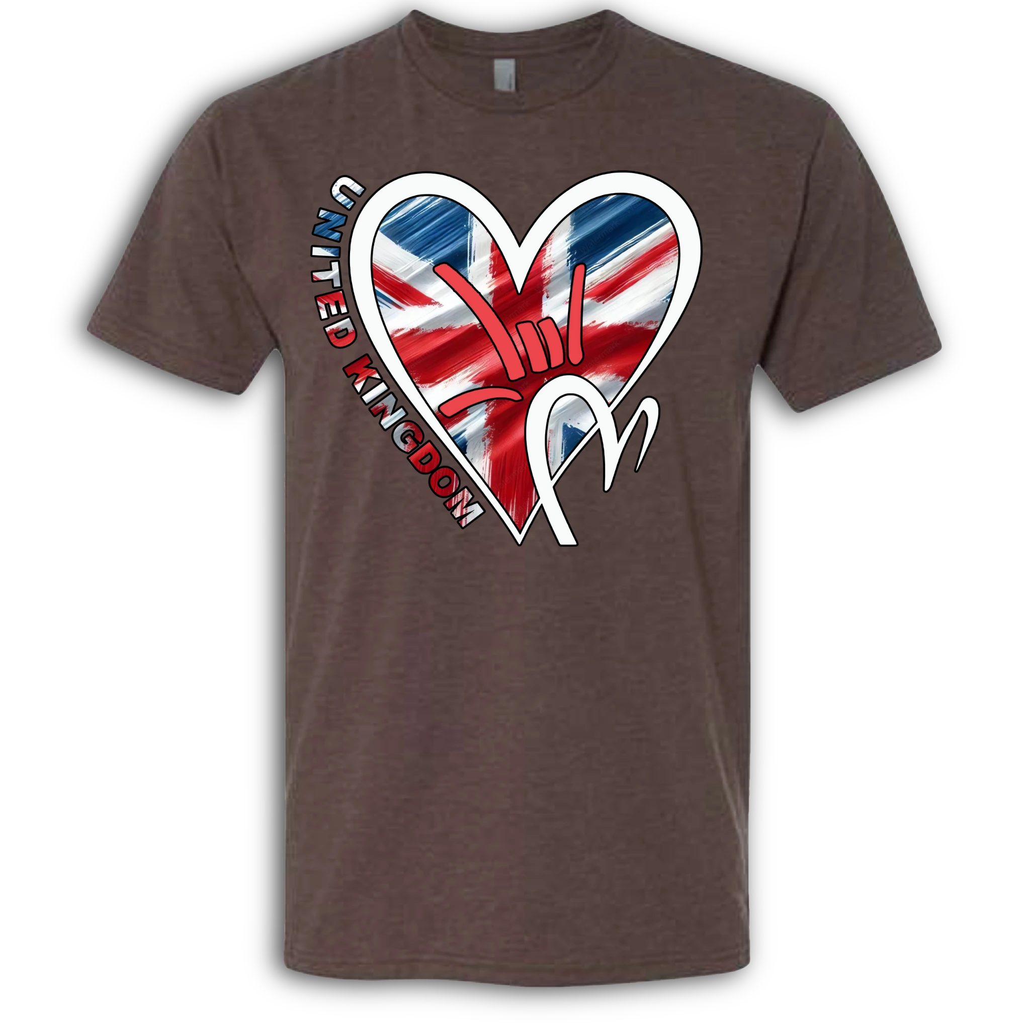 UK Flag ILY HEART T-Shirt
