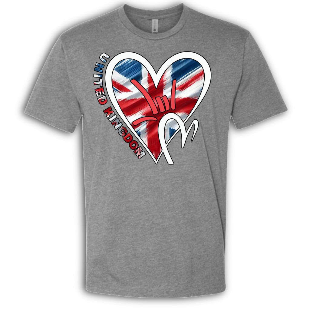 UK Flag ILY HEART T-Shirt