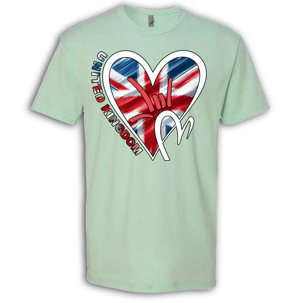 UK Flag ILY HEART T-Shirt
